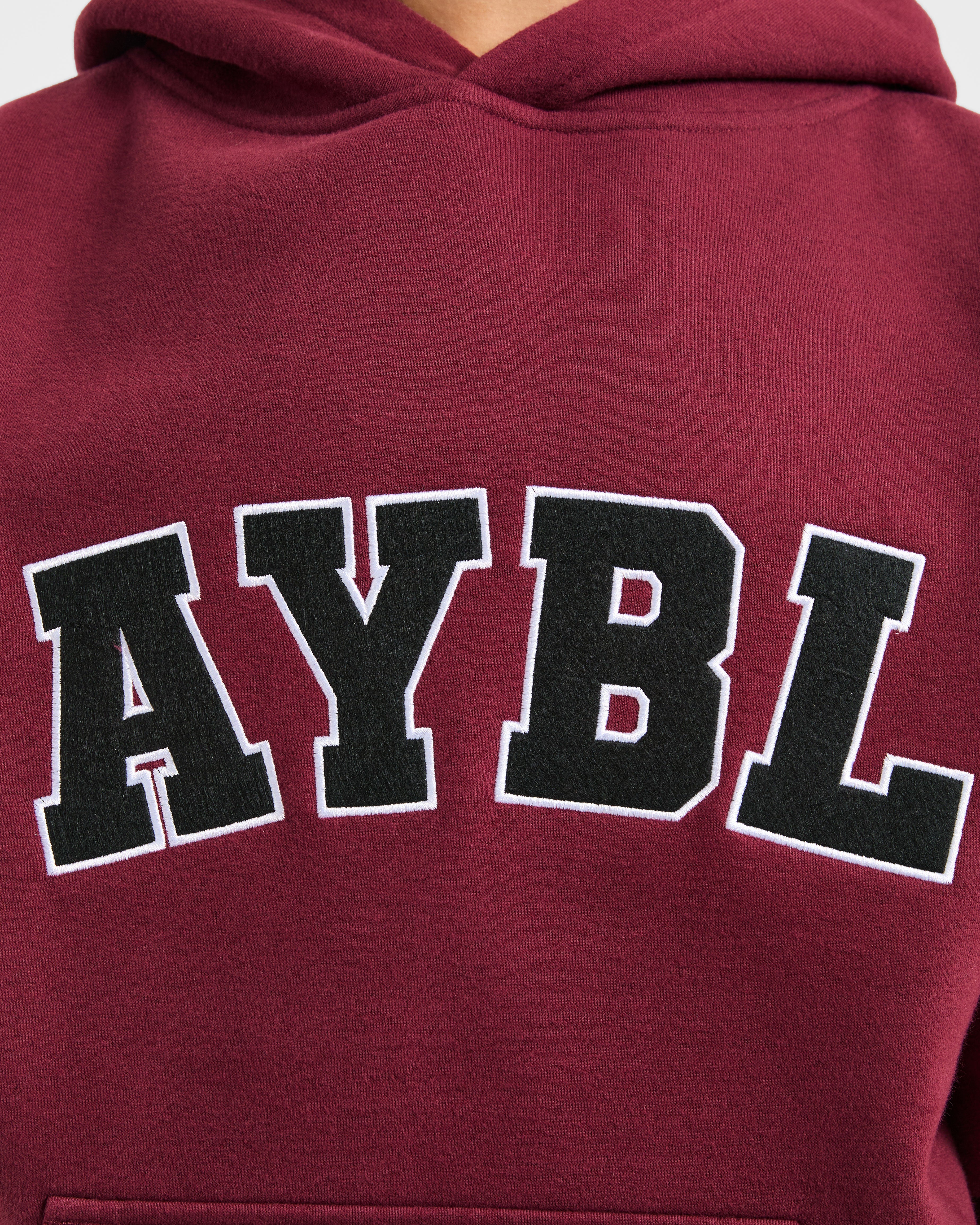 Varsity 2.0 Oversized Hoodie - Rouge Wine - Image 5