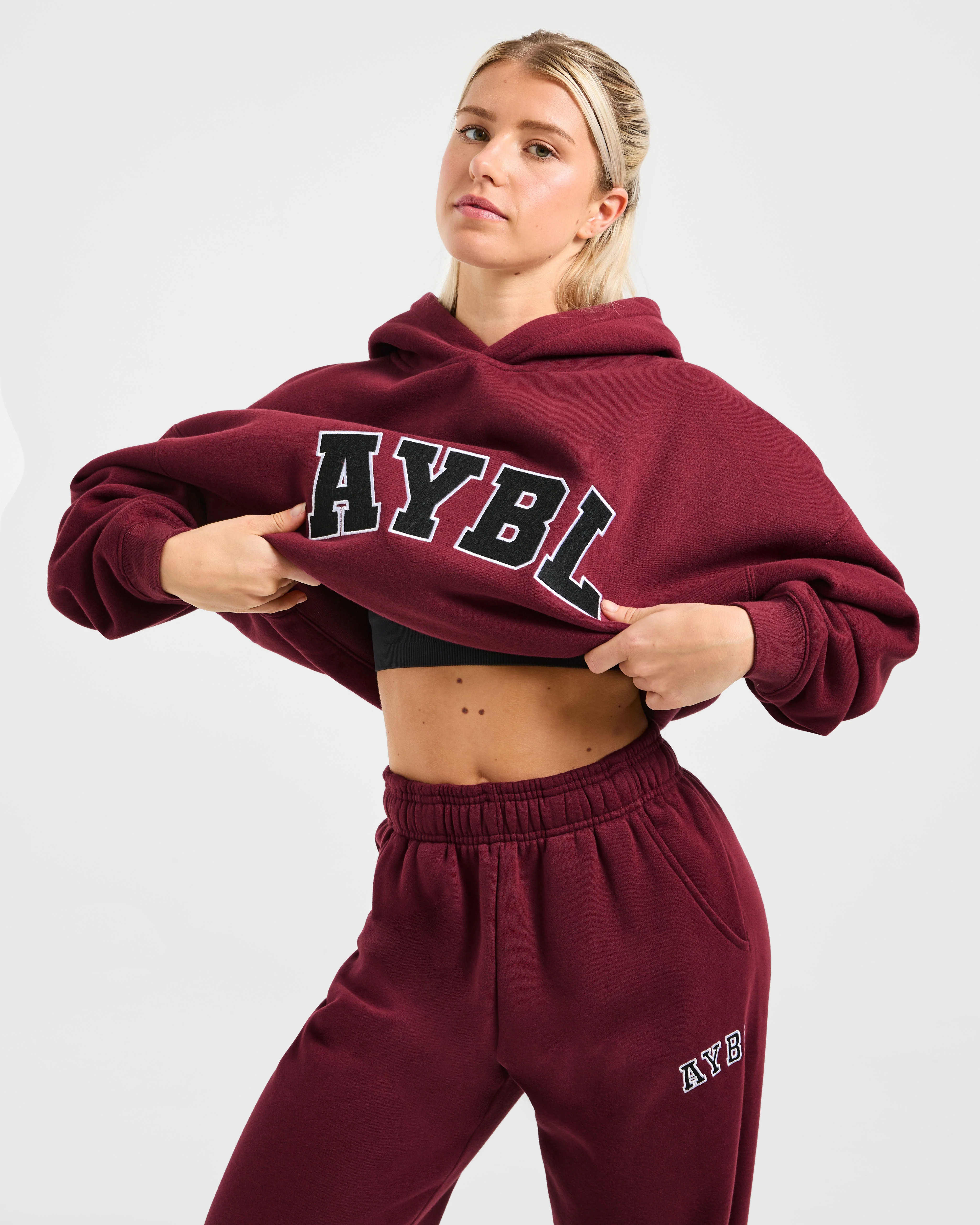 Varsity 2.0 Oversized Hoodie - Rouge Wine - Image 7