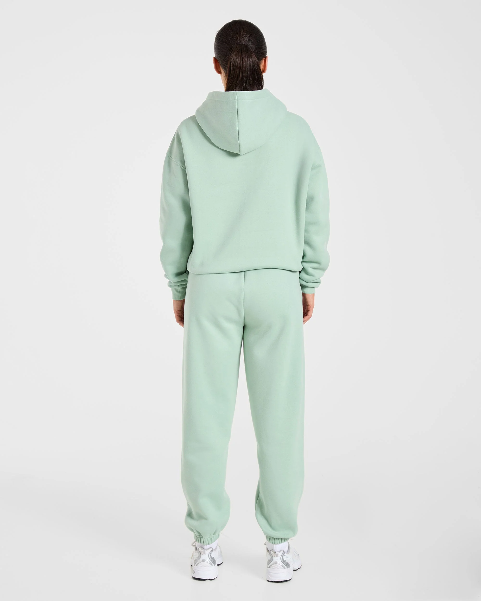 Varsity 2.0 Oversized Hoodie - Sage Vert - Image 4