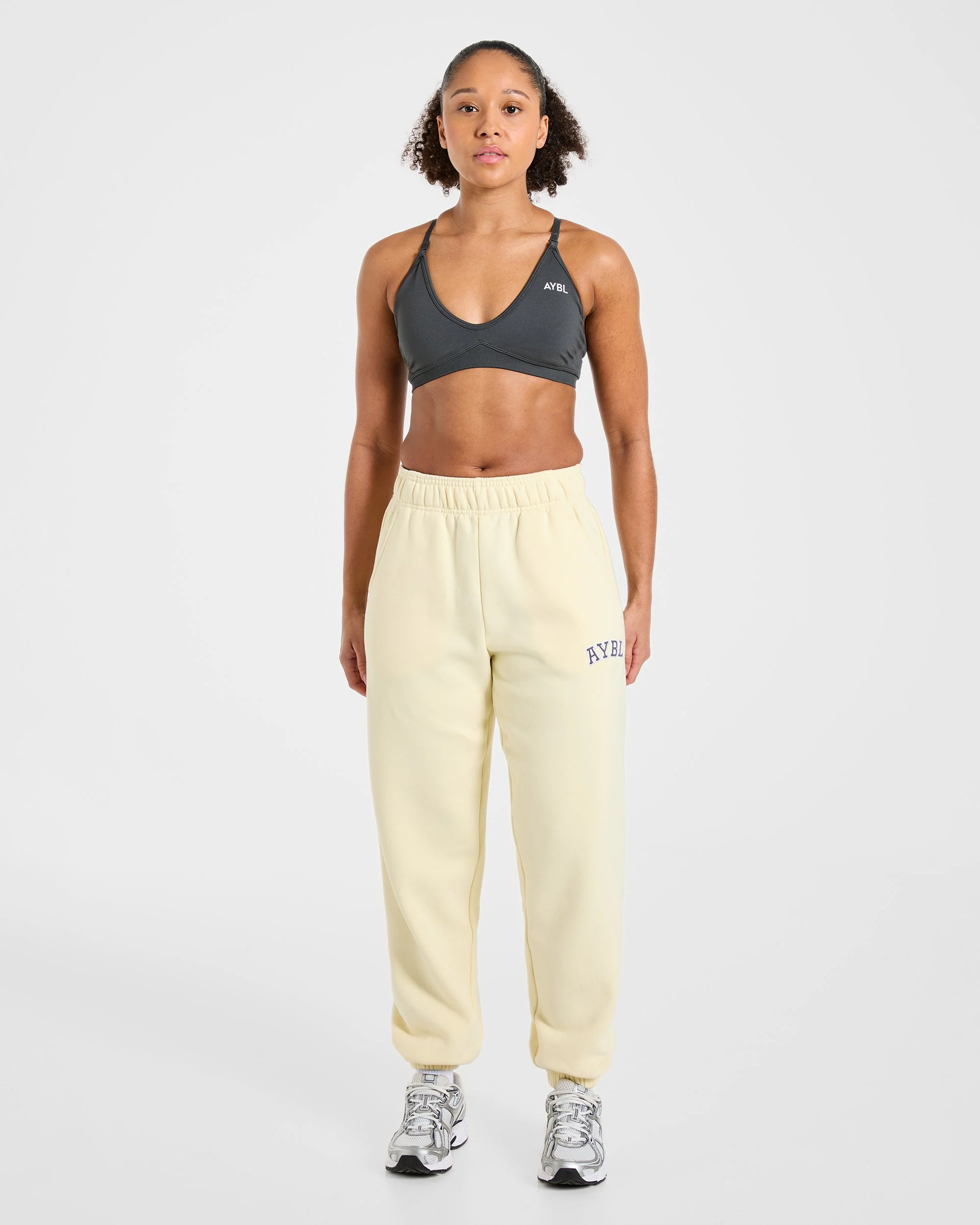Varsity 2.0 Oversized Joggers - Butter Jaune - Image 3
