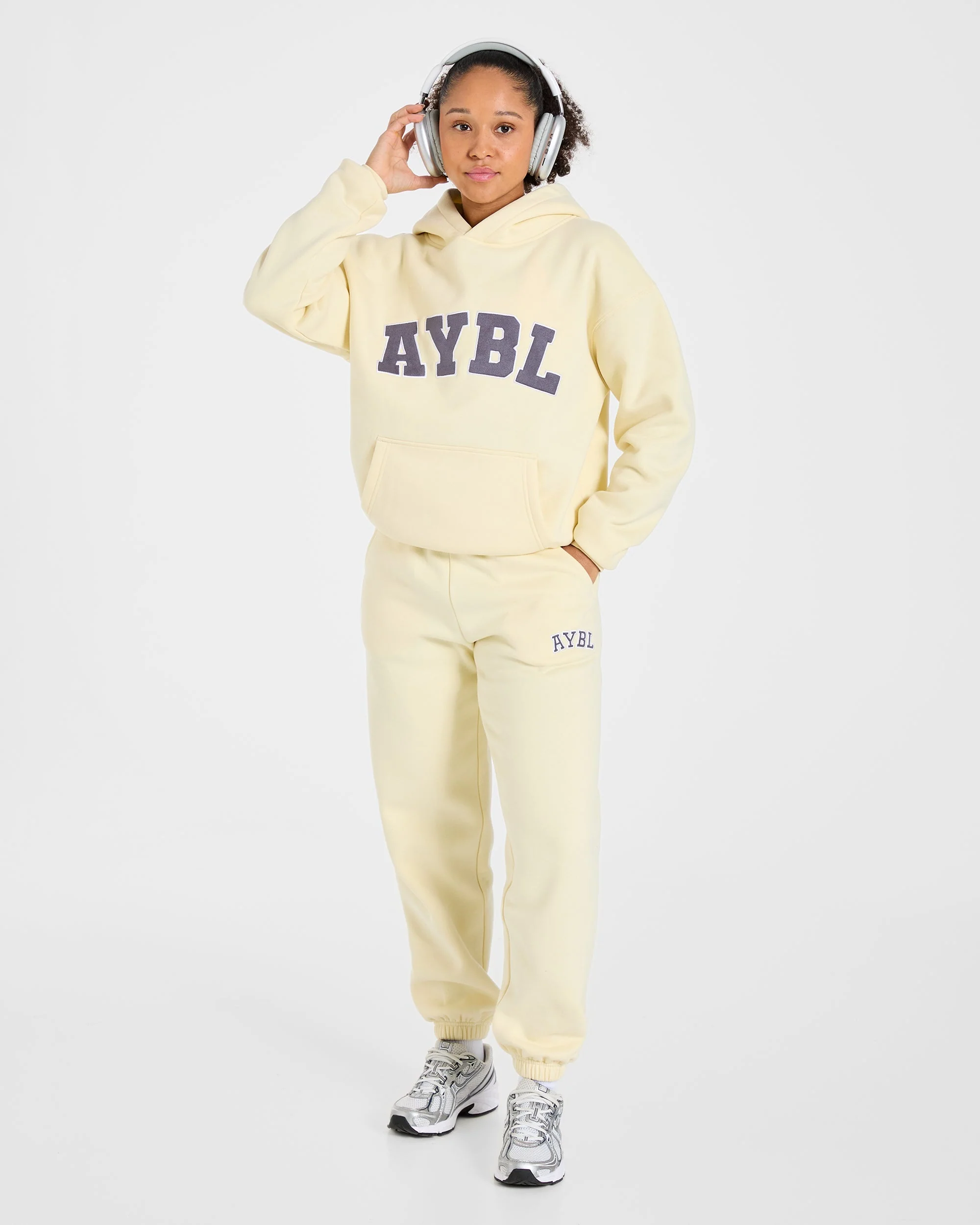 Varsity 2.0 Oversized Joggers - Butter Jaune - Image 7