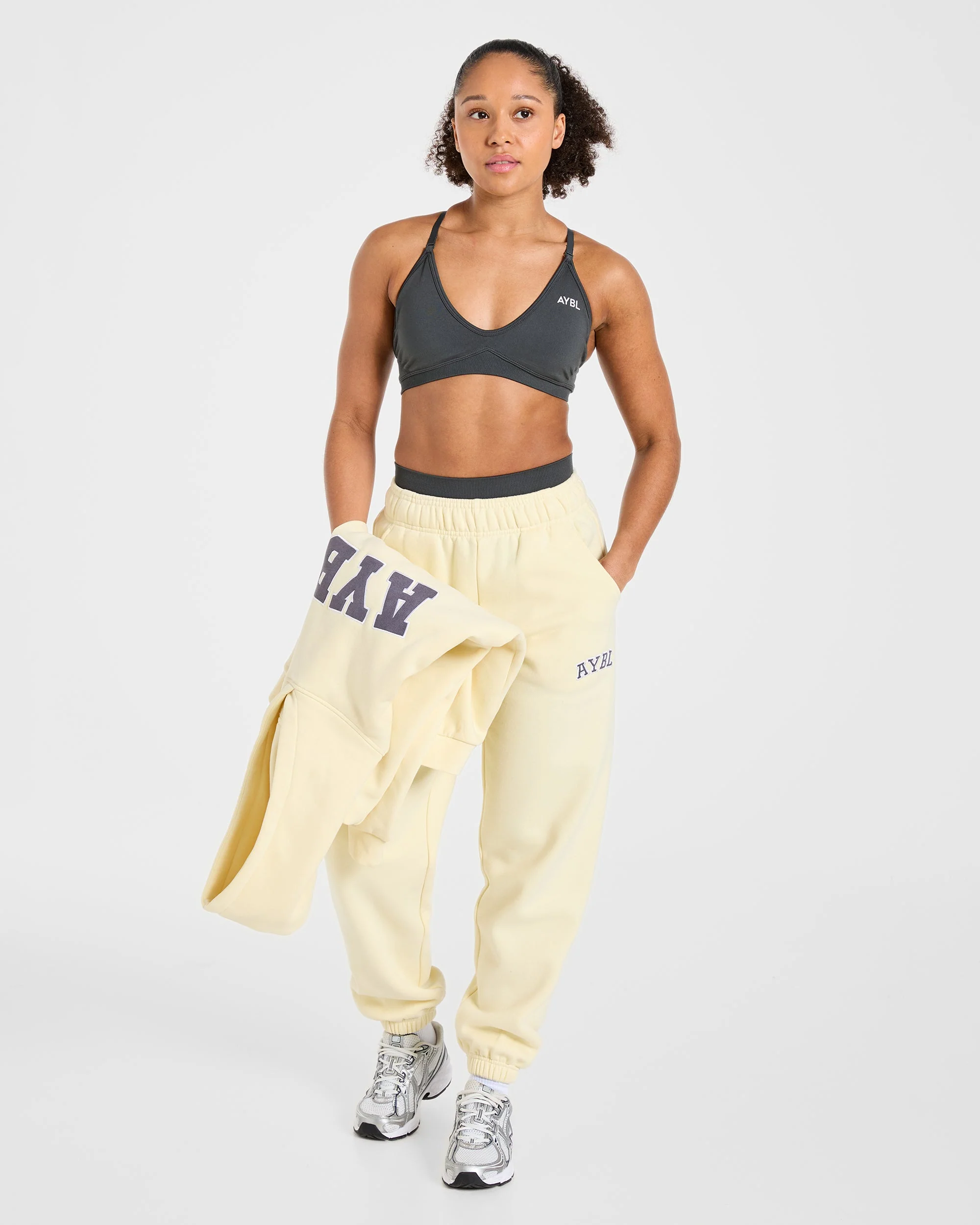 Varsity 2.0 Oversized Joggers - Butter Jaune - Image 8