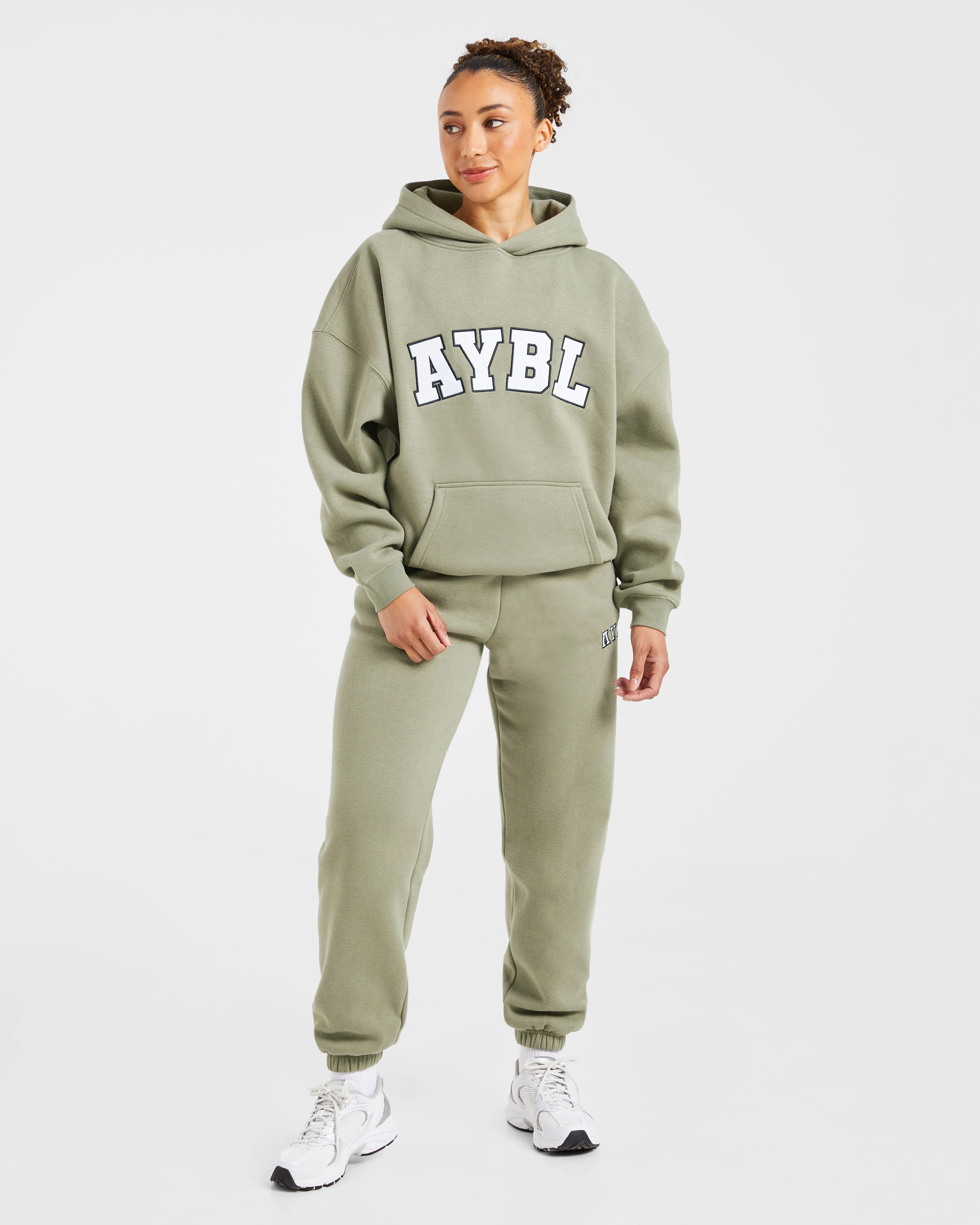 Varsity 2.0 Oversized Joggers - Muted Olive - Image 3