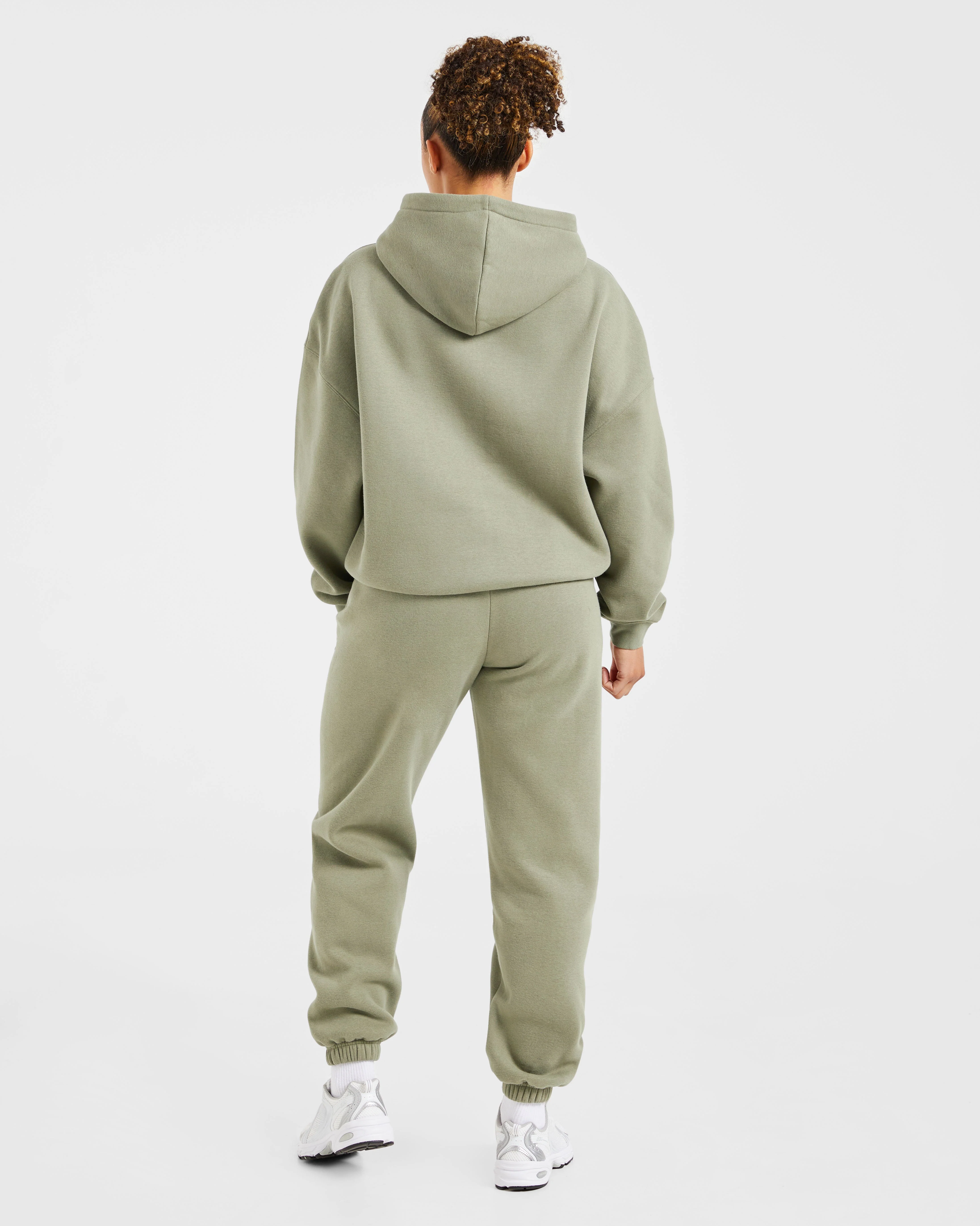 Varsity 2.0 Oversized Joggers - Muted Olive - Image 4