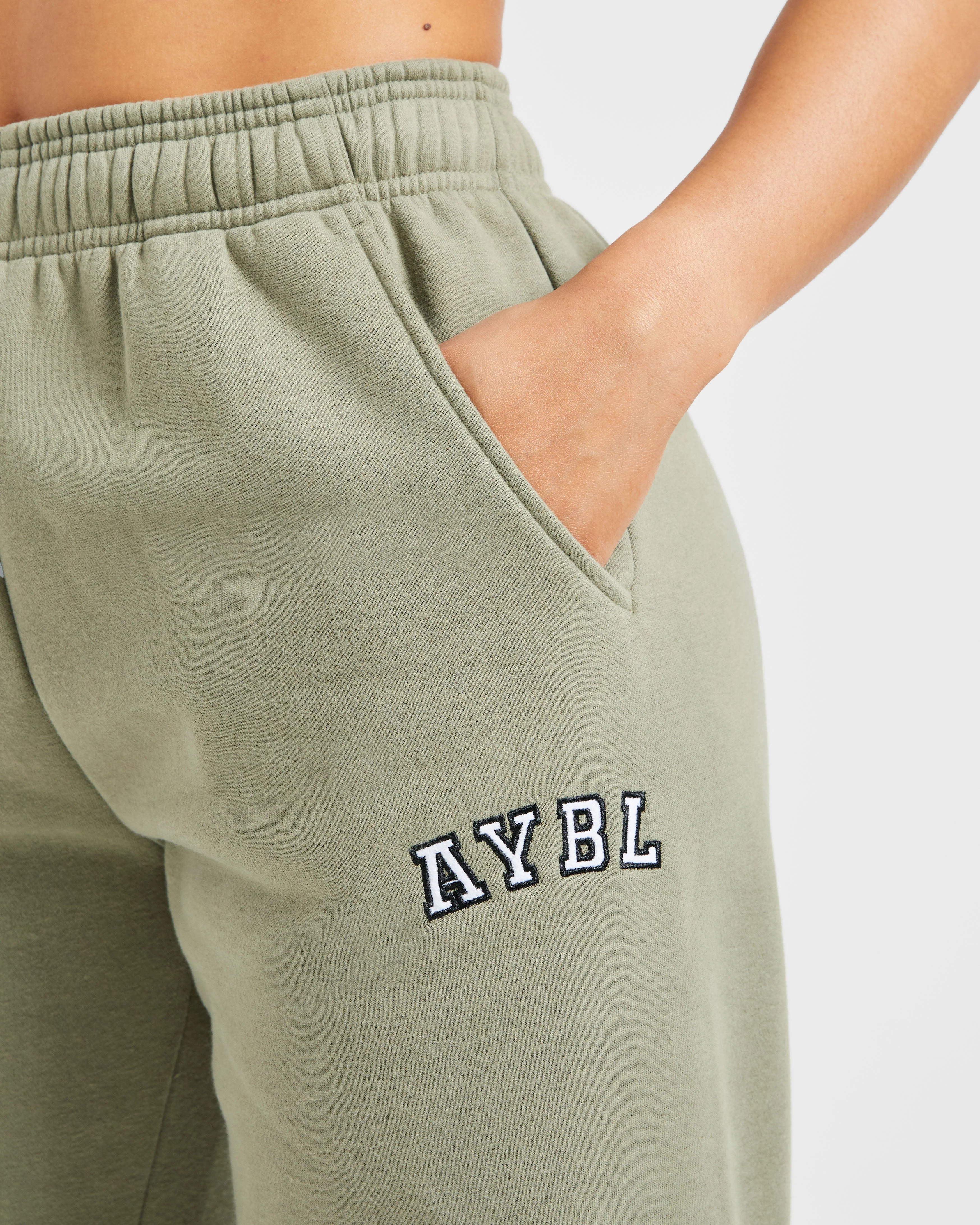Varsity 2.0 Oversized Joggers - Muted Olive - Image 5