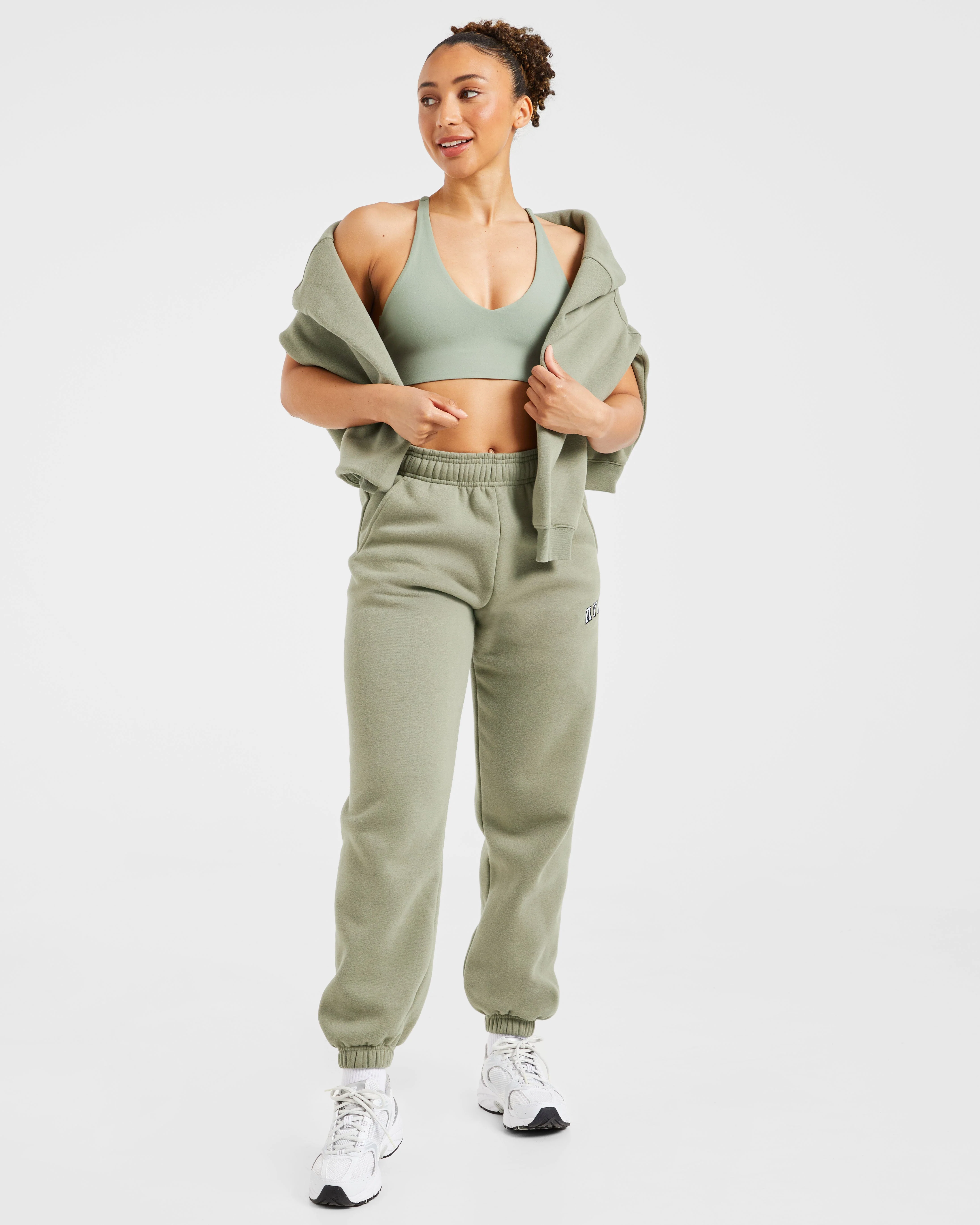 Varsity 2.0 Oversized Joggers - Muted Olive - Image 7