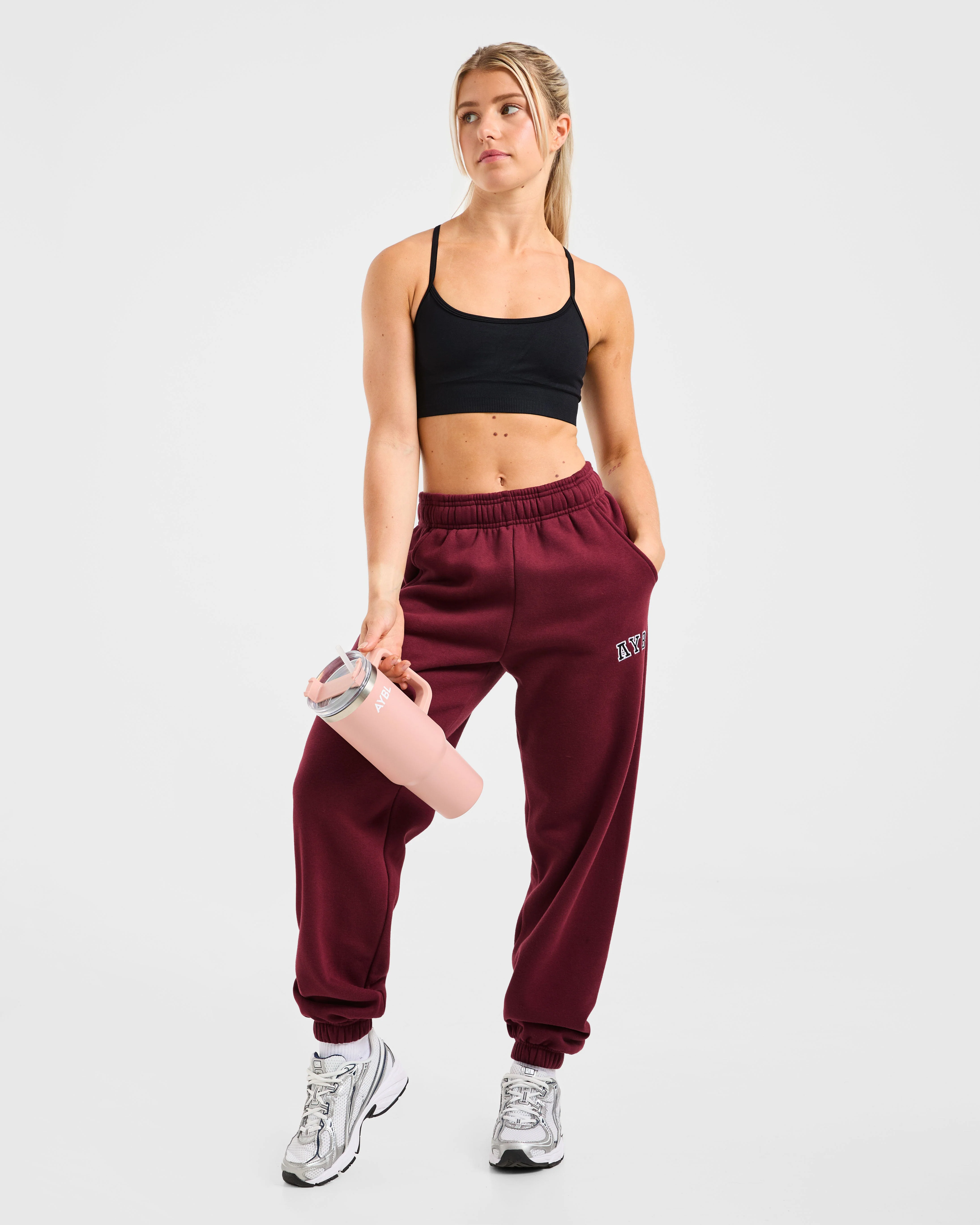 Varsity 2.0 Oversized Joggers - Rouge Wine - Image 7