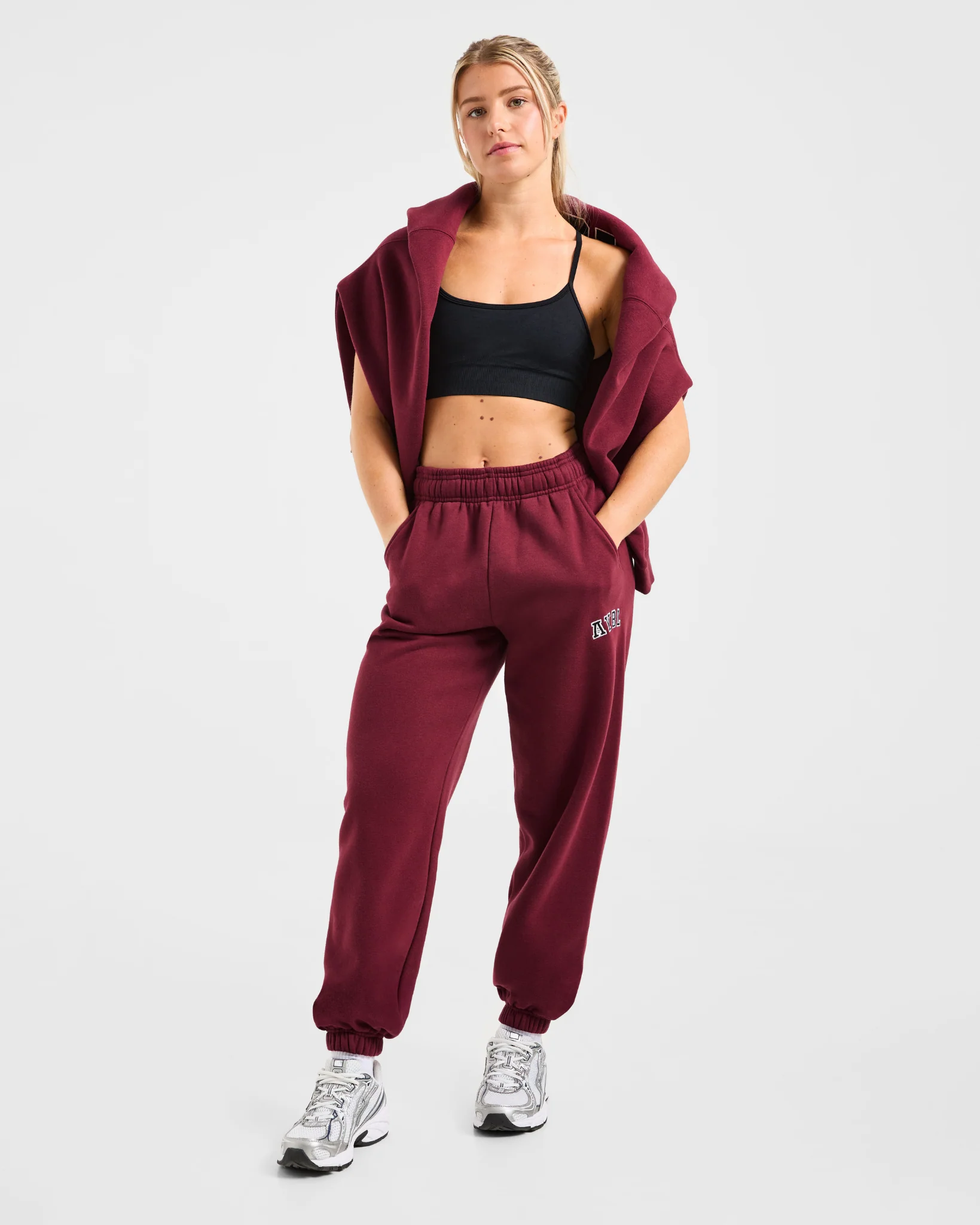 Varsity 2.0 Oversized Joggers - Rouge Wine - Image 8