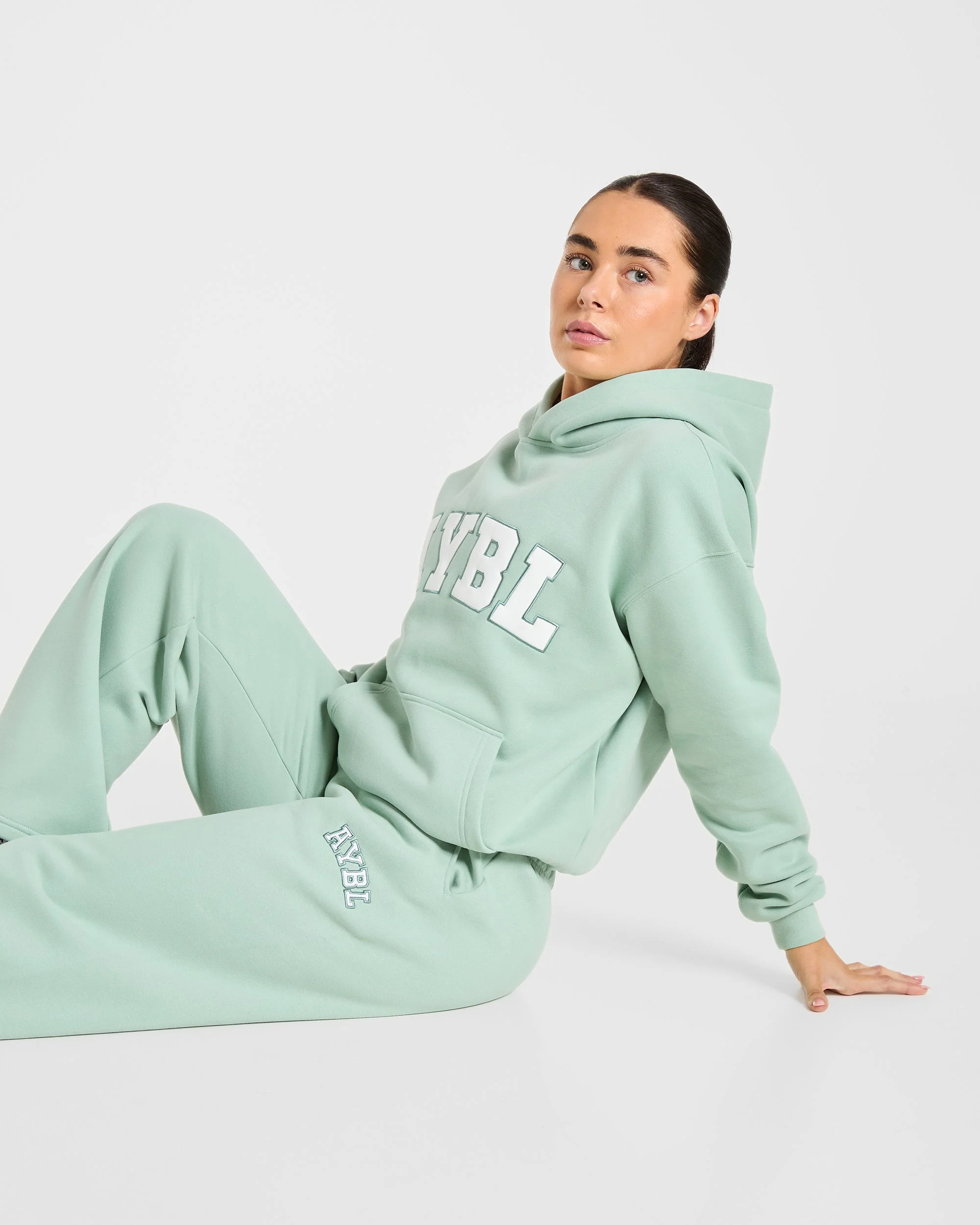 Varsity 2.0 Oversized Joggers - Sage Vert - Image 7