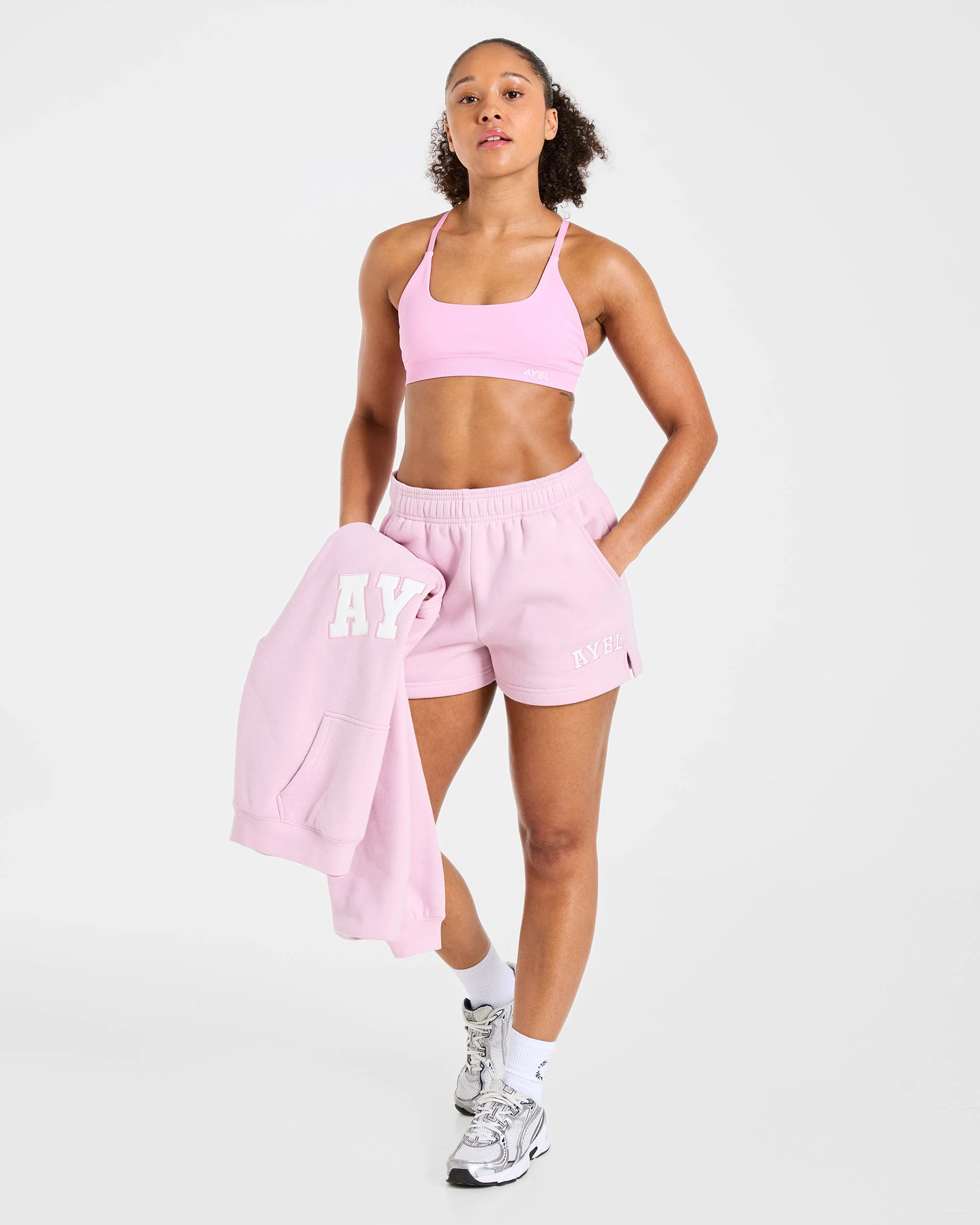 Varsity 2.0 Oversized Shorts - Iced Rose - Image 7