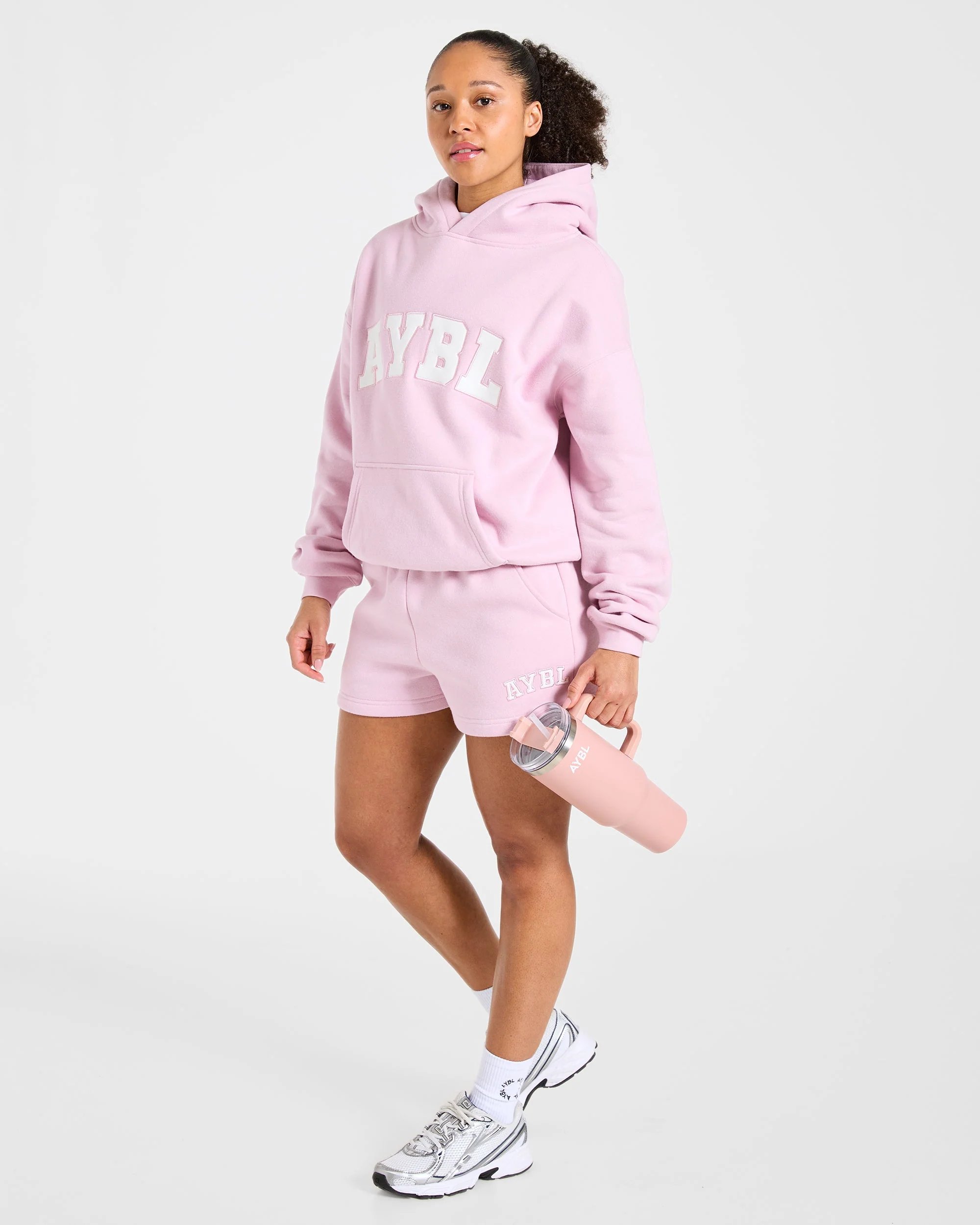 Varsity 2.0 Oversized Shorts - Iced Rose - Image 8