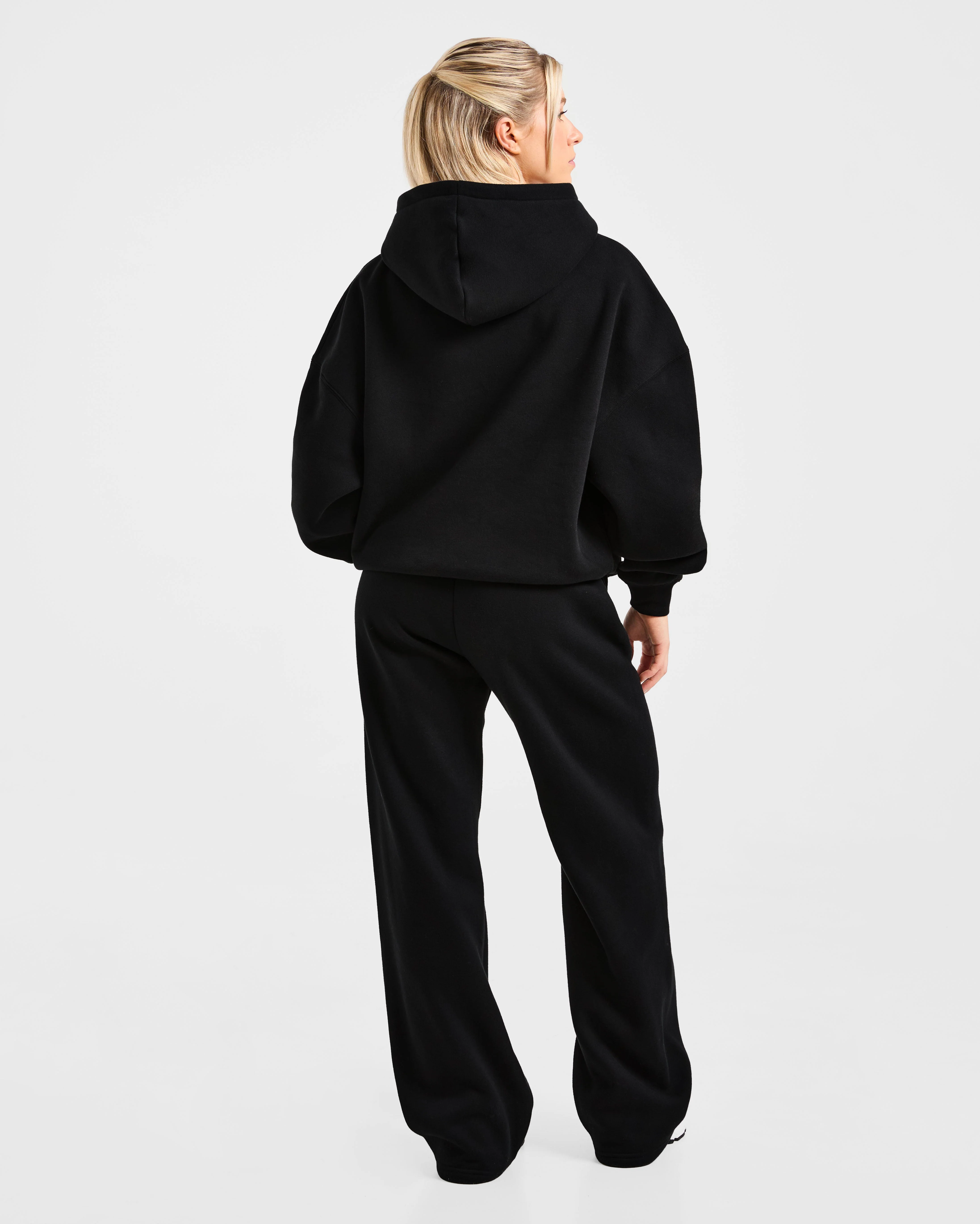 Varsity 2.0 Oversized Straight Leg Joggers - Noir - Image 4