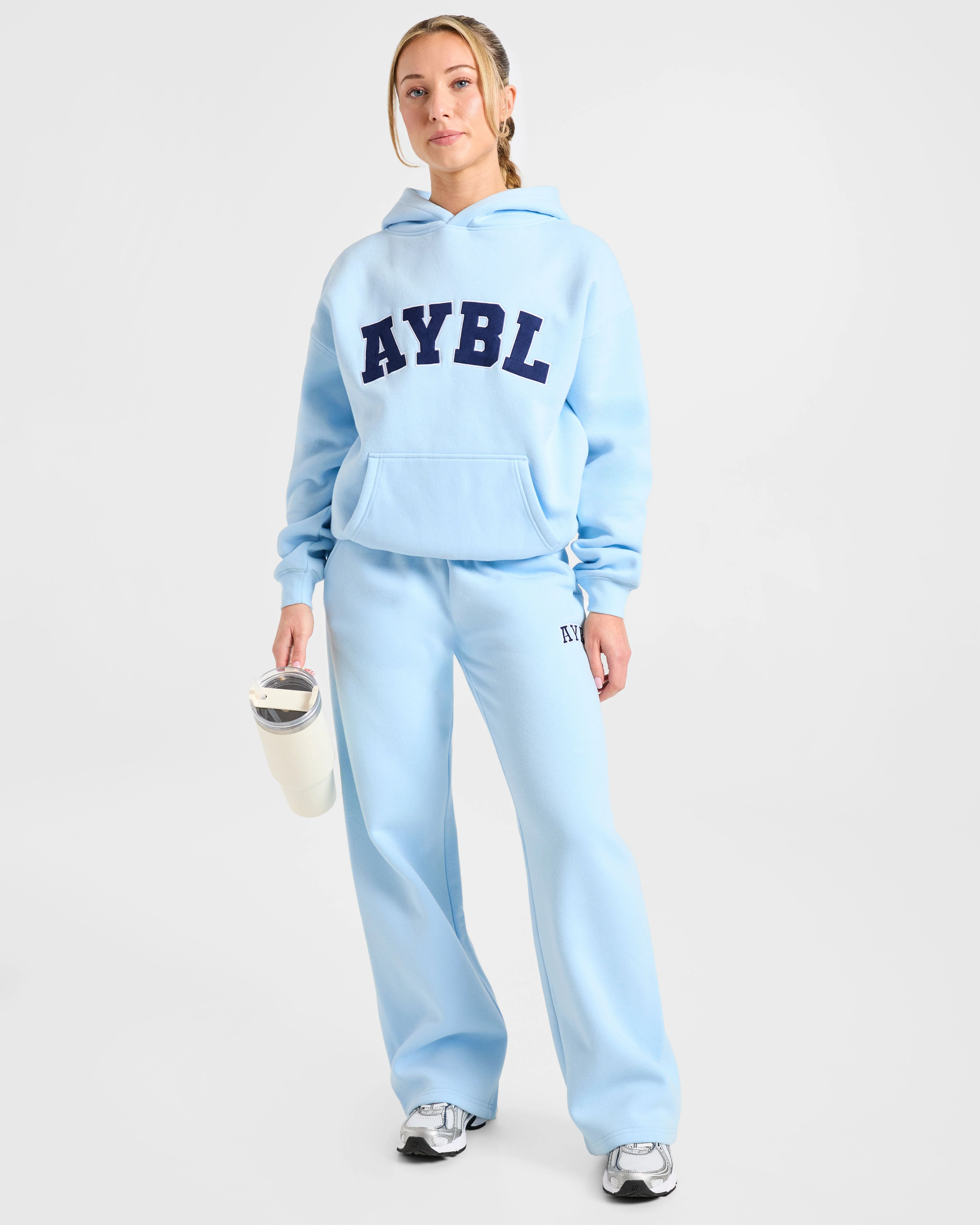Varsity 2.0 Oversized Straight Leg Joggers - Blue/Navy - Image 7