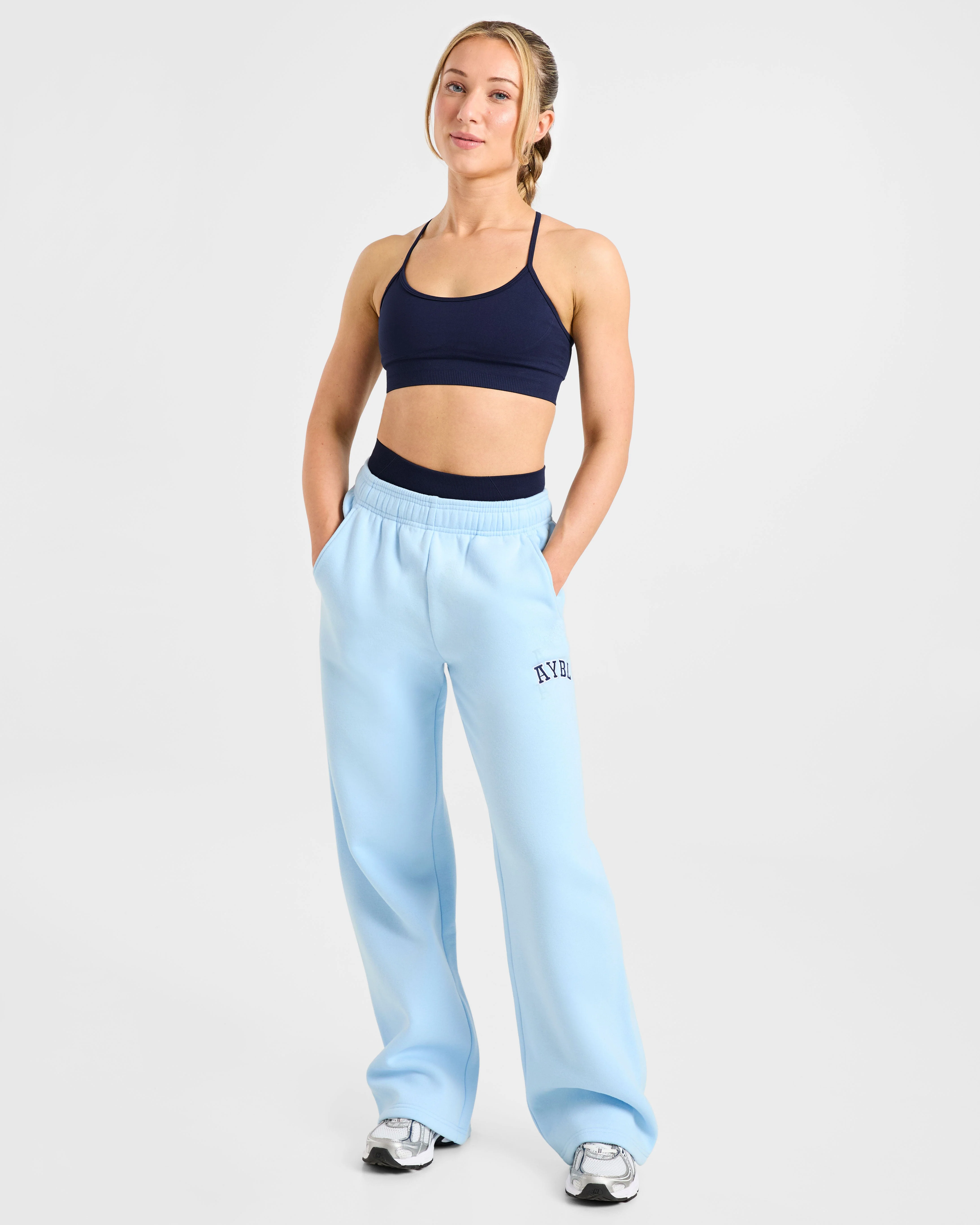 Varsity 2.0 Oversized Straight Leg Joggers - Blue/Navy - Image 8