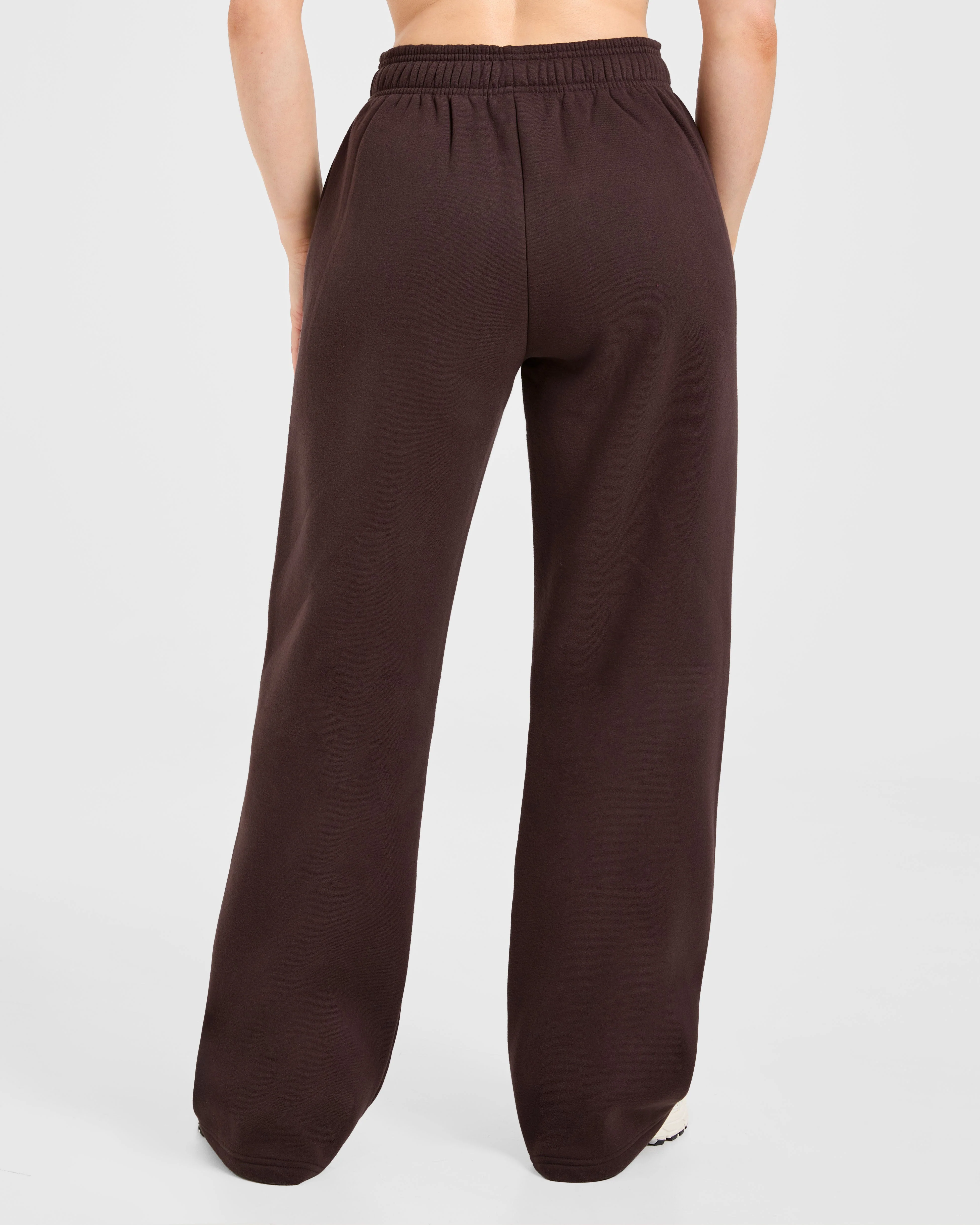 Varsity 2.0 Oversized Straight Leg Joggers - Cocoa Brun - Image 2
