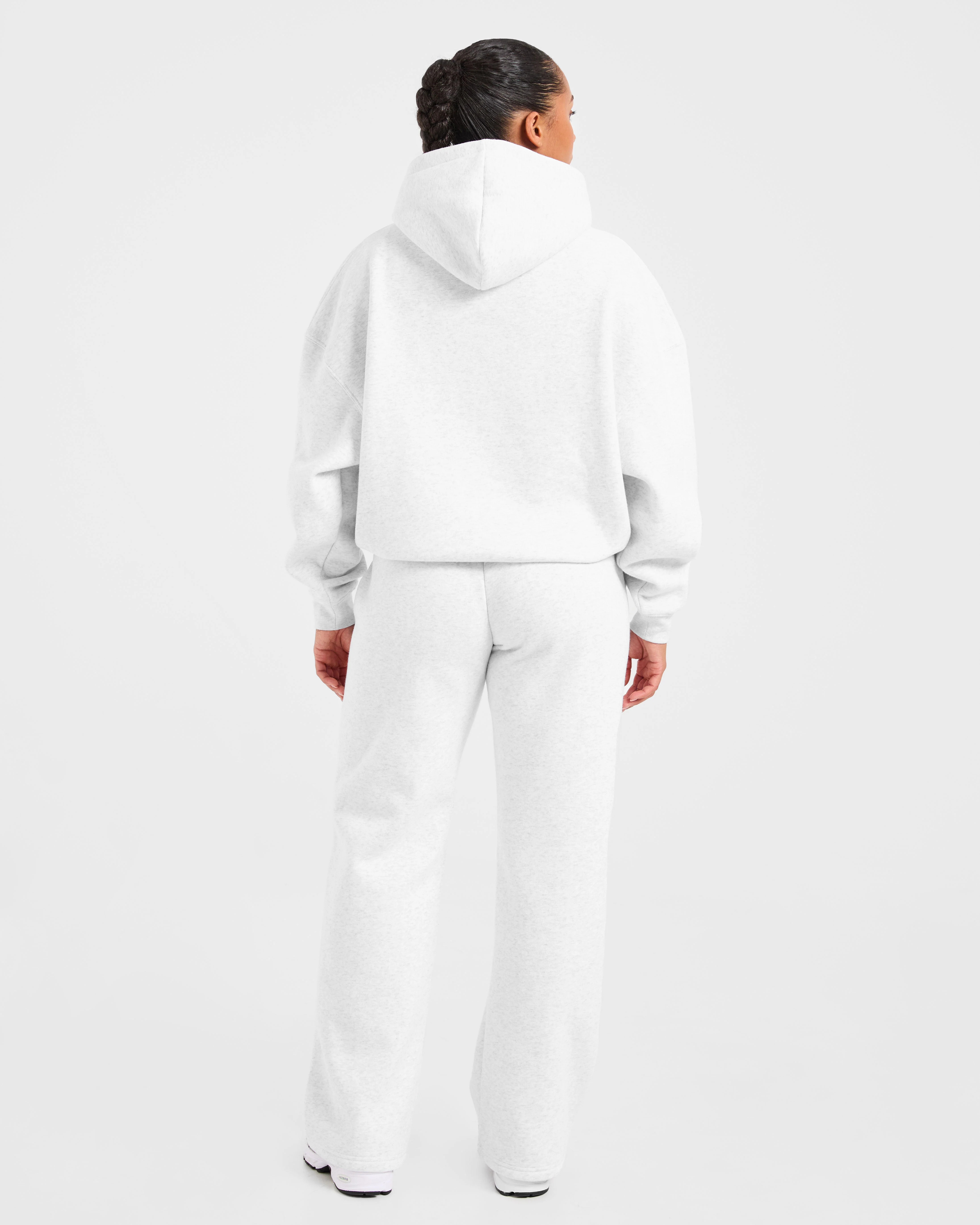 Varsity 2.0 Oversized Straight Leg Joggers - Heather Gris - Image 4
