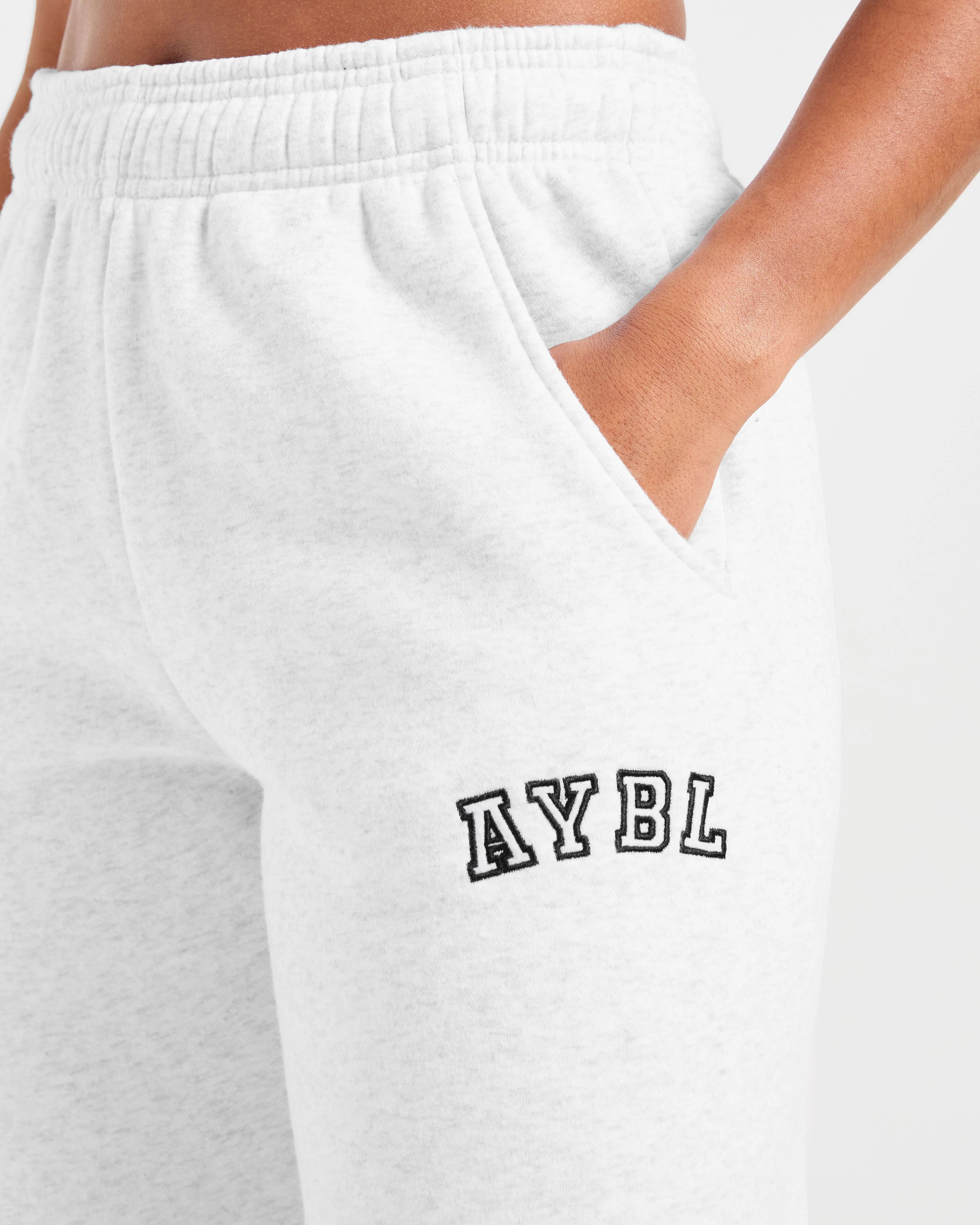 Varsity 2.0 Oversized Straight Leg Joggers - Heather Gris - Image 5
