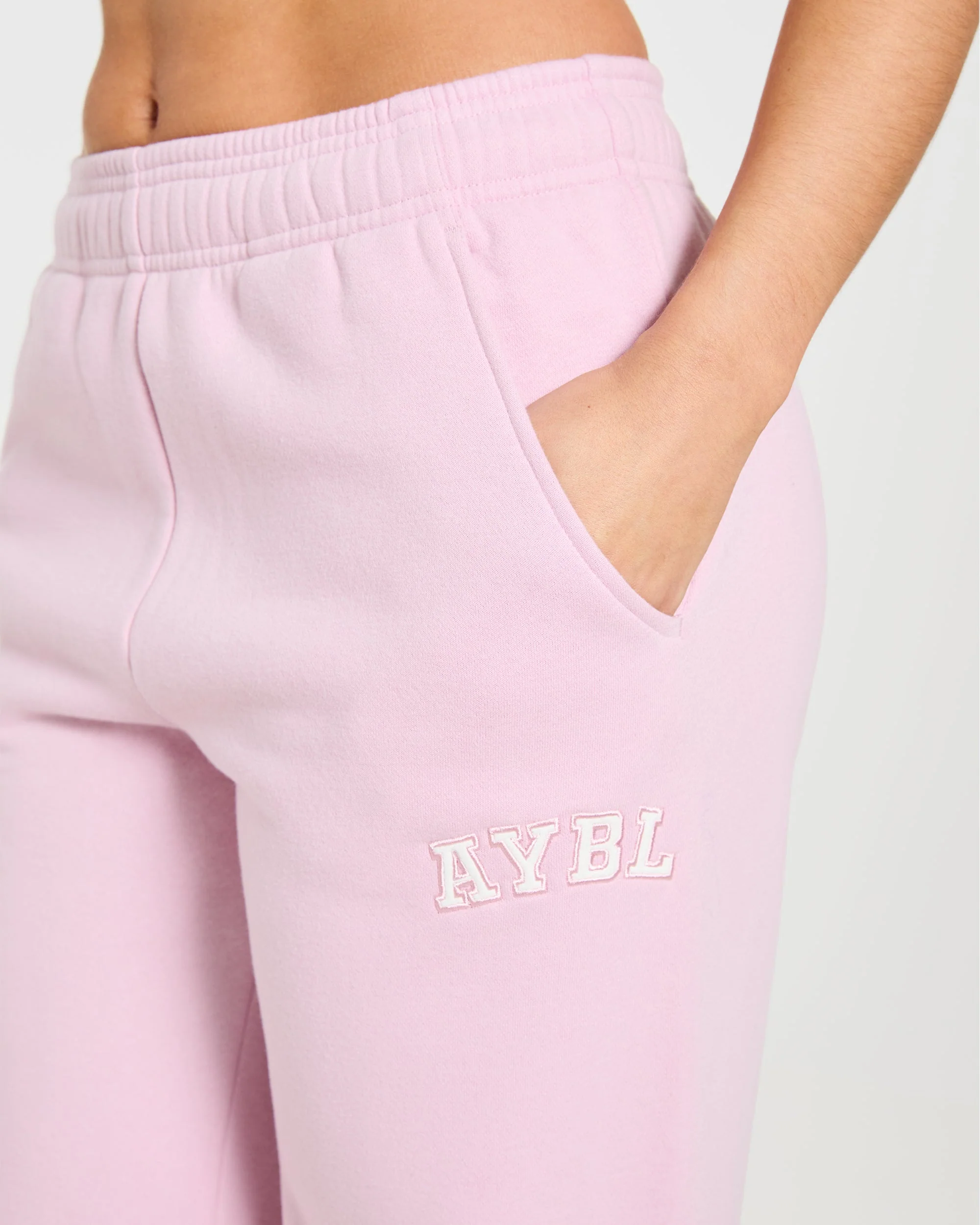 Varsity 2.0 Oversized Straight Leg Joggers - Iced Rose - Image 6