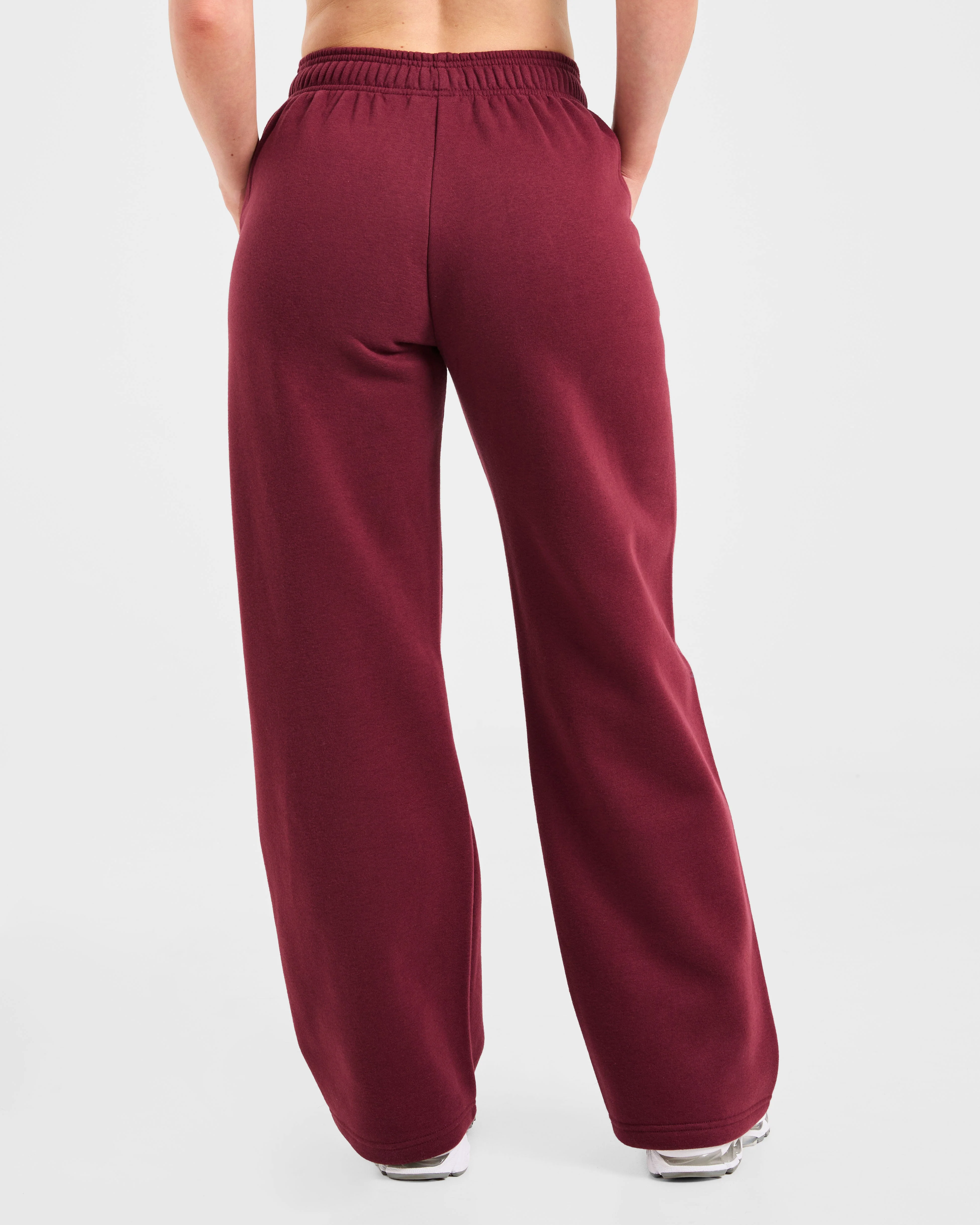 Varsity 2.0 Oversized Straight Leg Joggers - Rouge Wine - Image 2