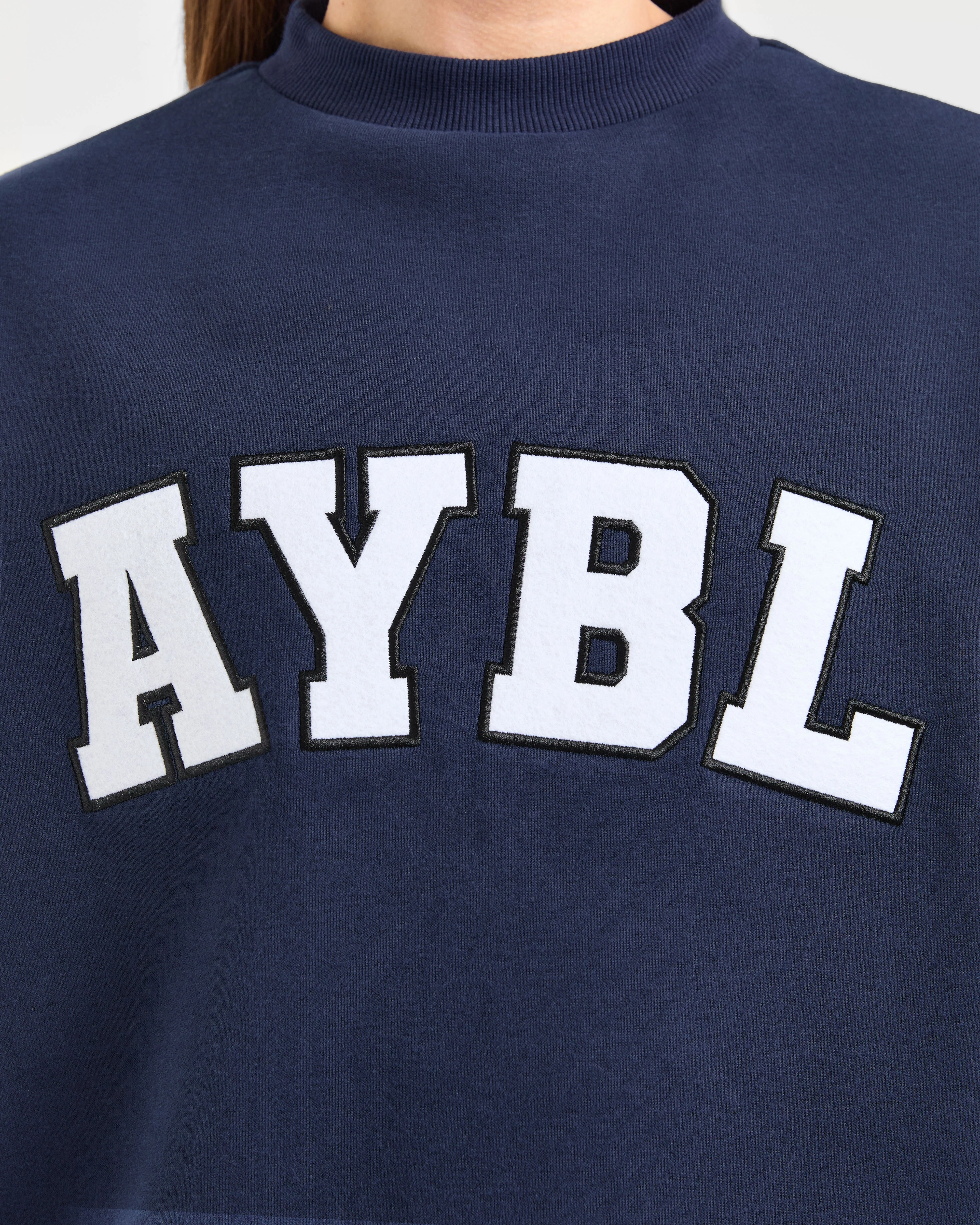 Varsity 2.0 Oversized Sweatshirt - Navy - Image 5