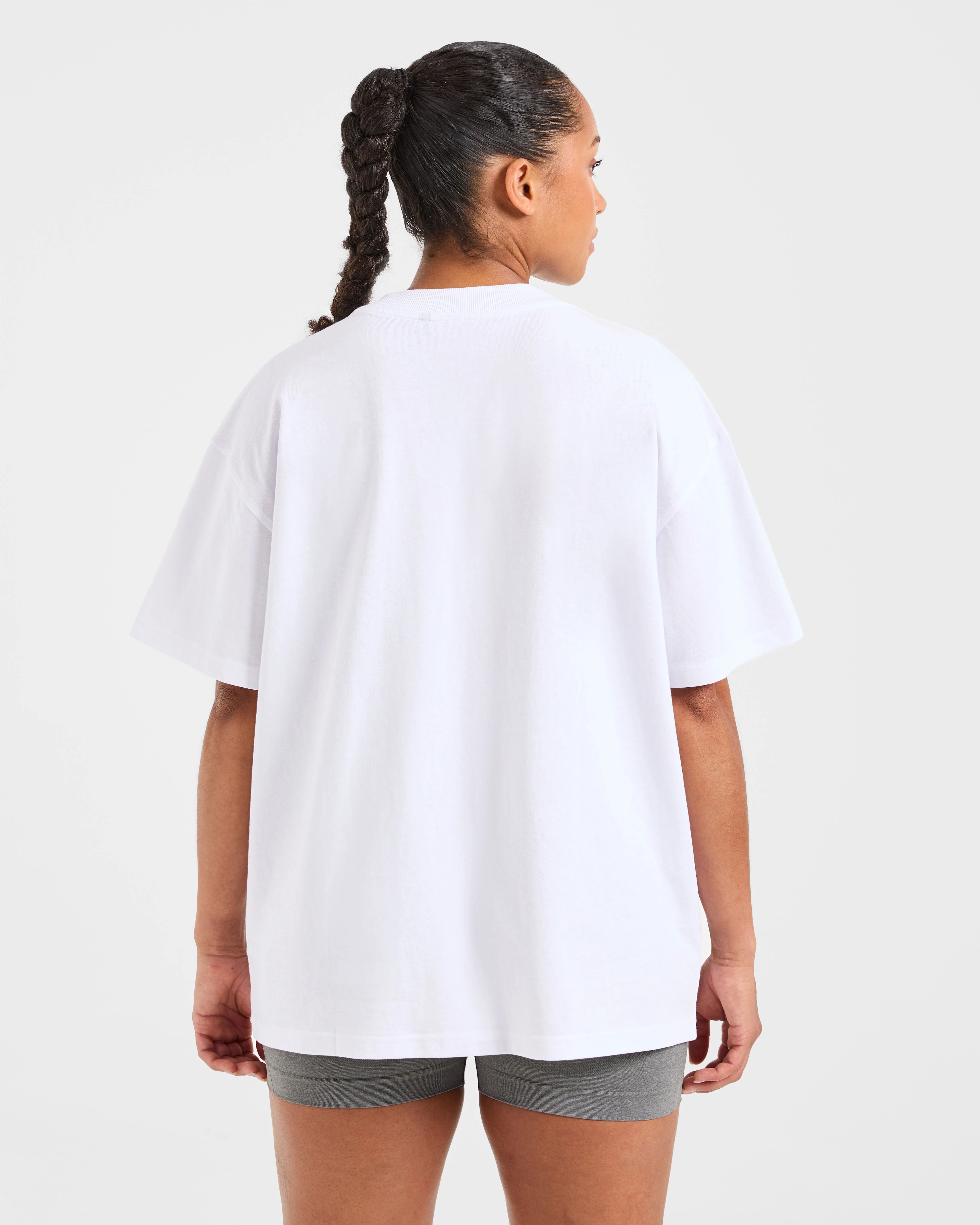 Varsity 2.0 Oversized T Shirt - Blanc - Image 2