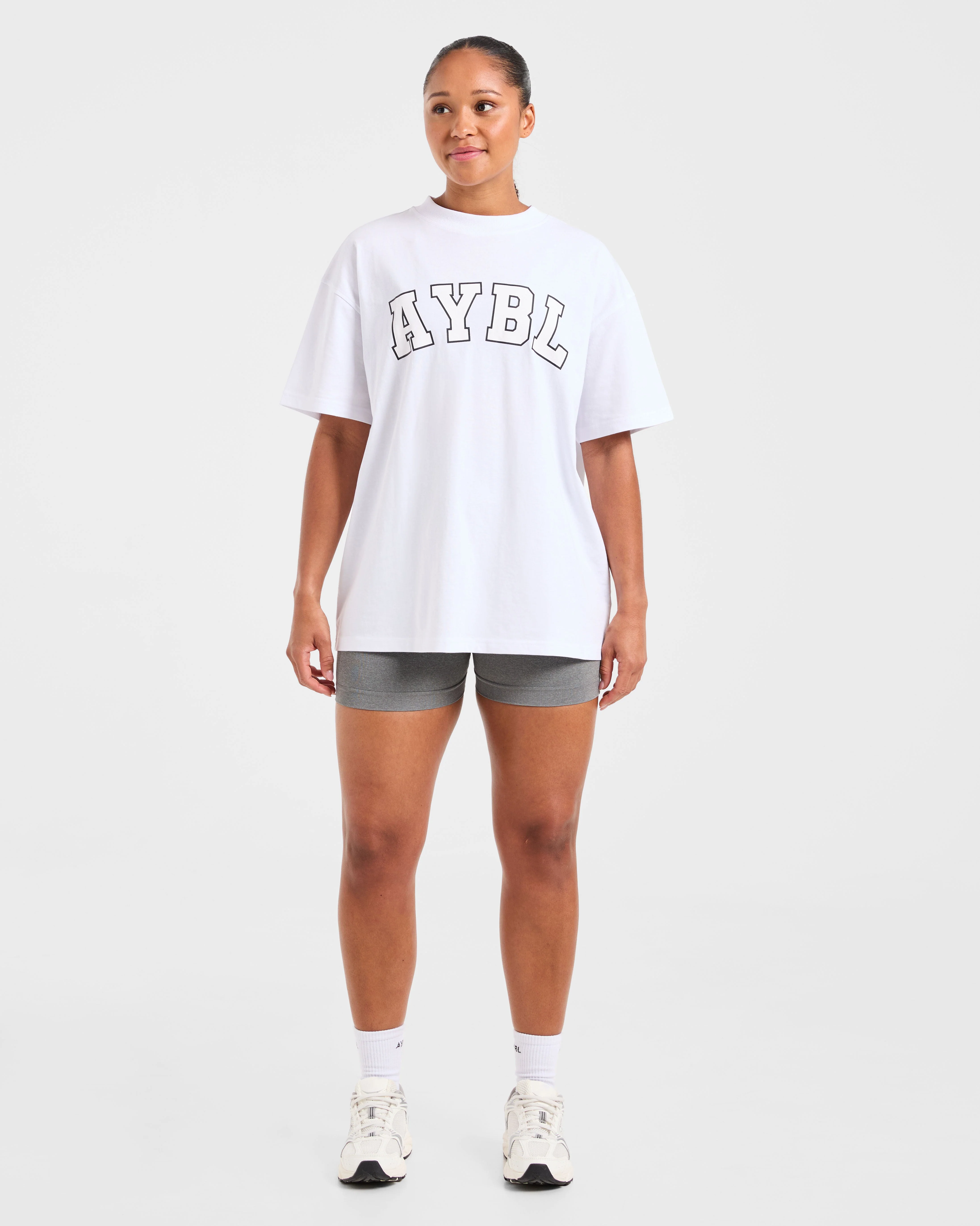 Varsity 2.0 Oversized T Shirt - Blanc - Image 3