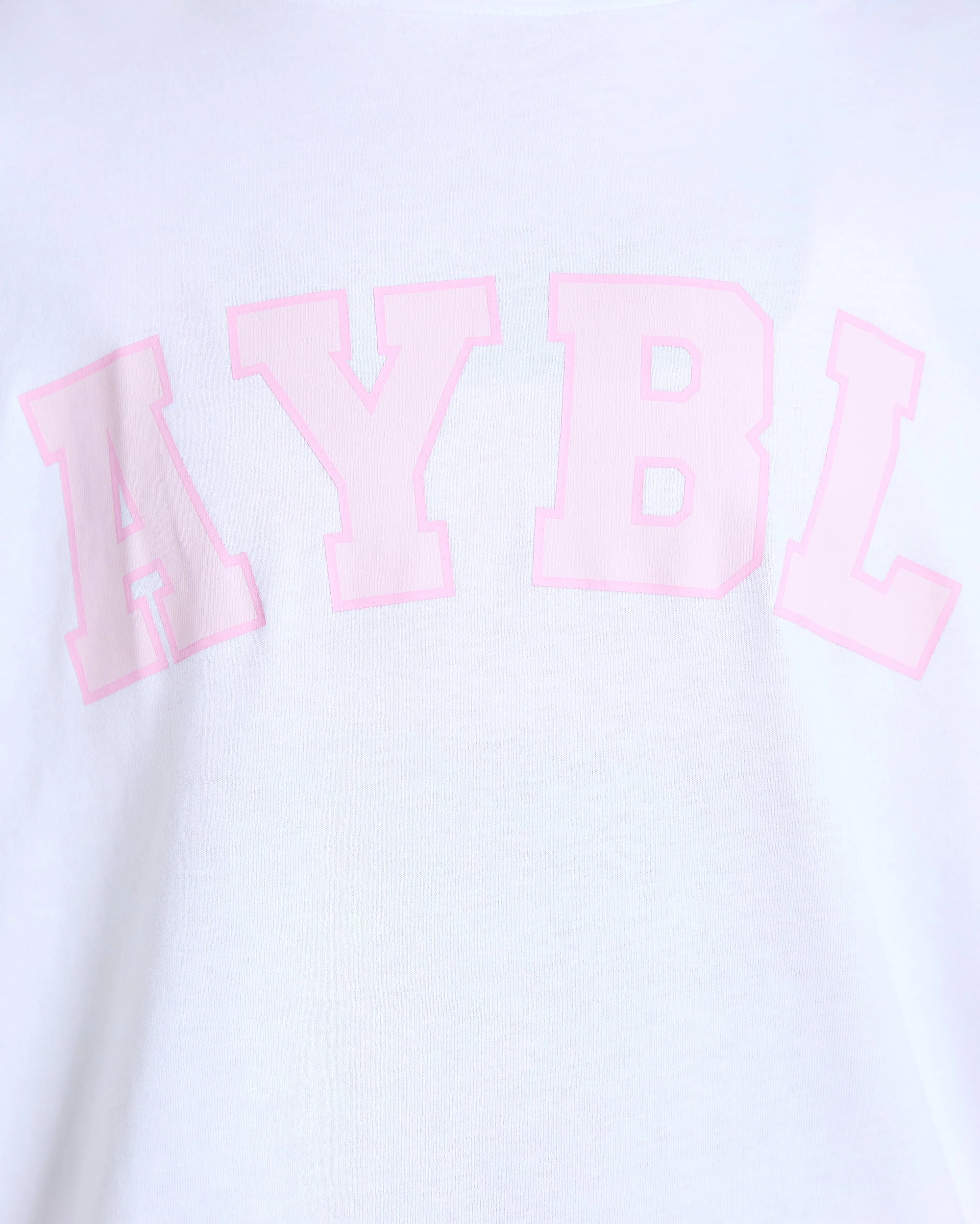 Varsity 2.0 Oversized T Shirt - Blanc/Rose - Image 5