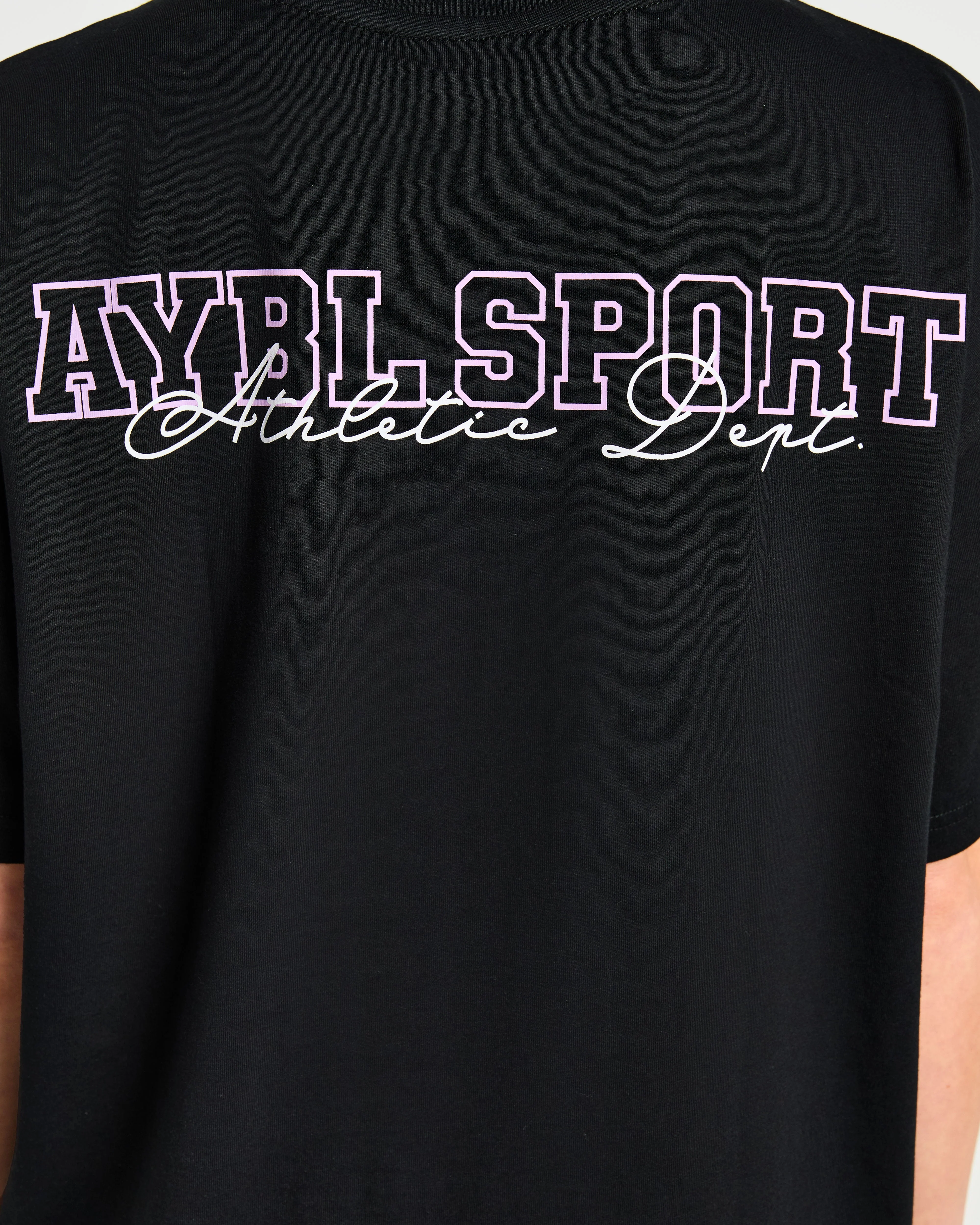 Varsity Dept. Oversized T Shirt - Noir/Lilac - Image 6