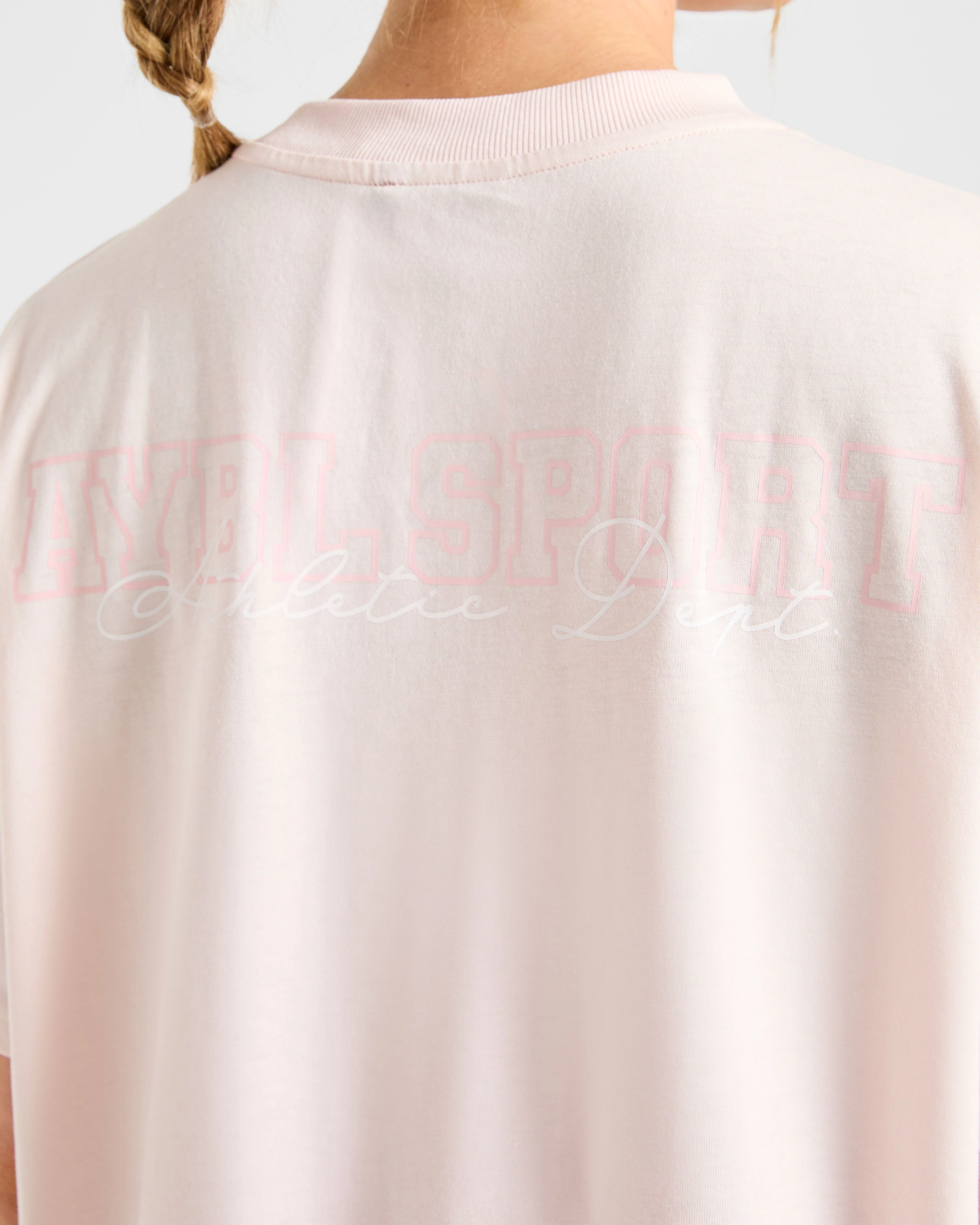 Varsity Dept. Oversized T Shirt - Rose - Image 6