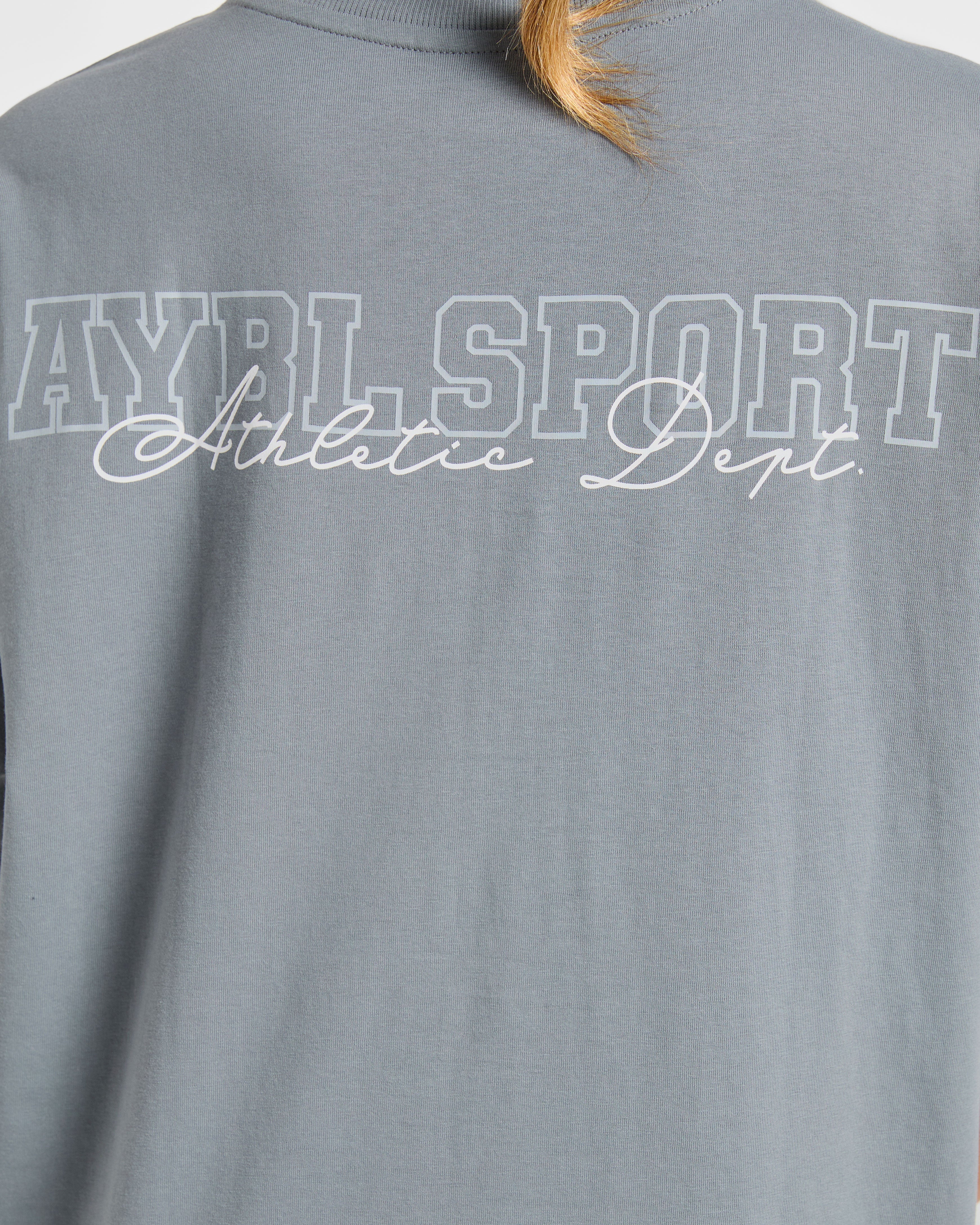 Varsity Dept. Oversized T Shirt - Slate Gris - Image 6