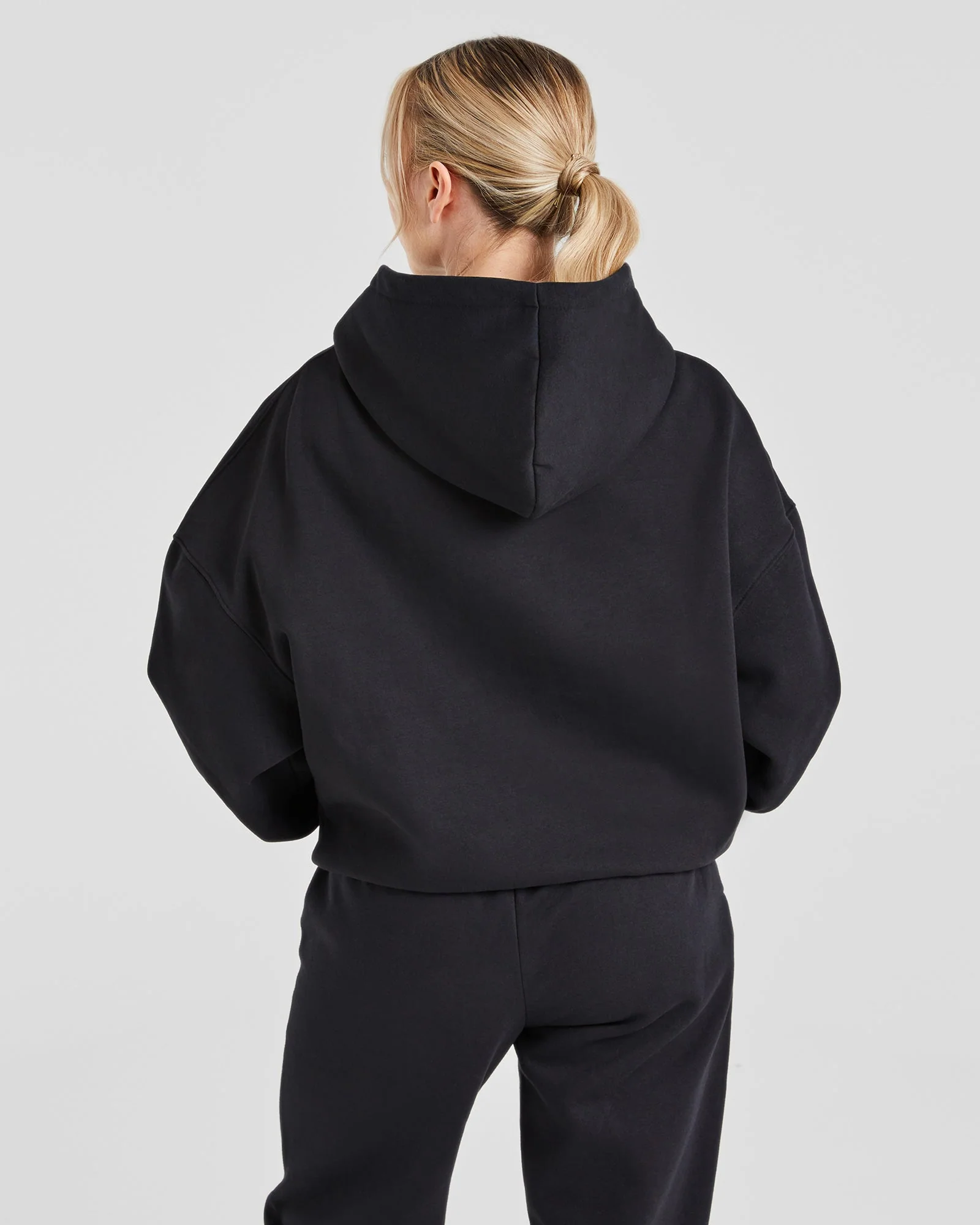 Varsity Graphic Oversized Hoodie - Noir - Image 2