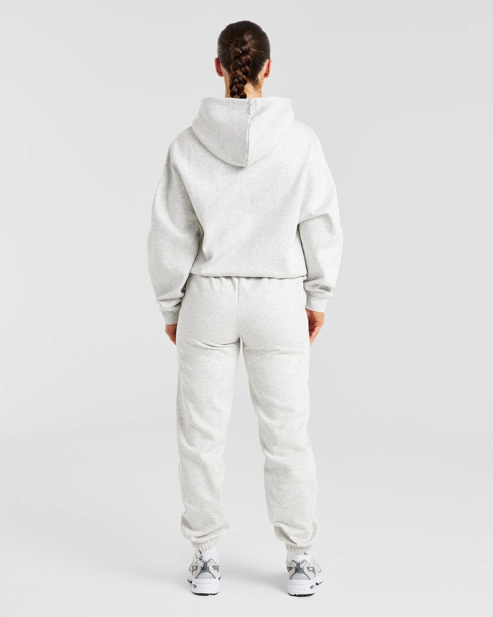Varsity Graphic Oversized Hoodie - Gris Marl - Image 4