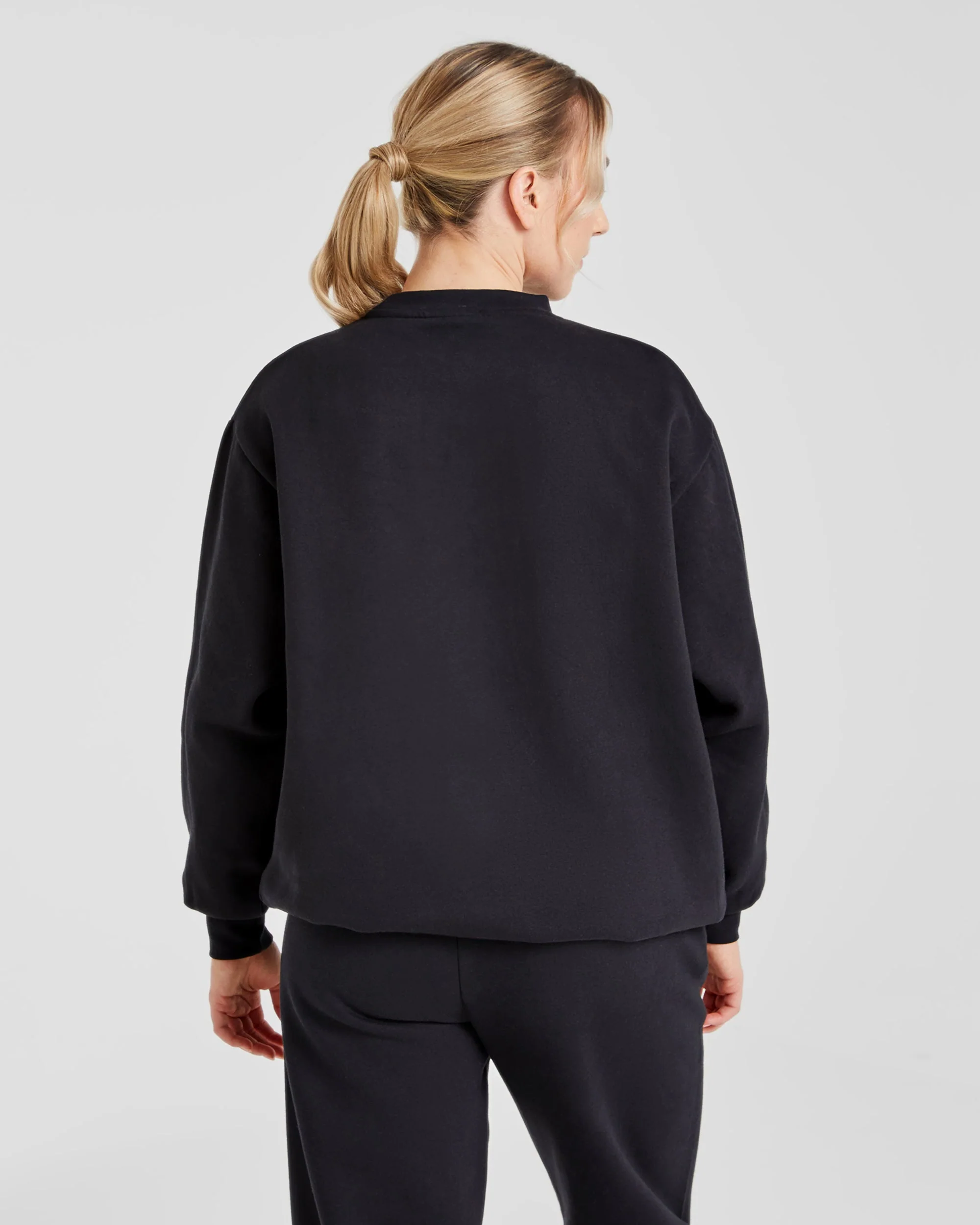Varsity Graphic Oversized Sweatshirt - Noir - Image 2