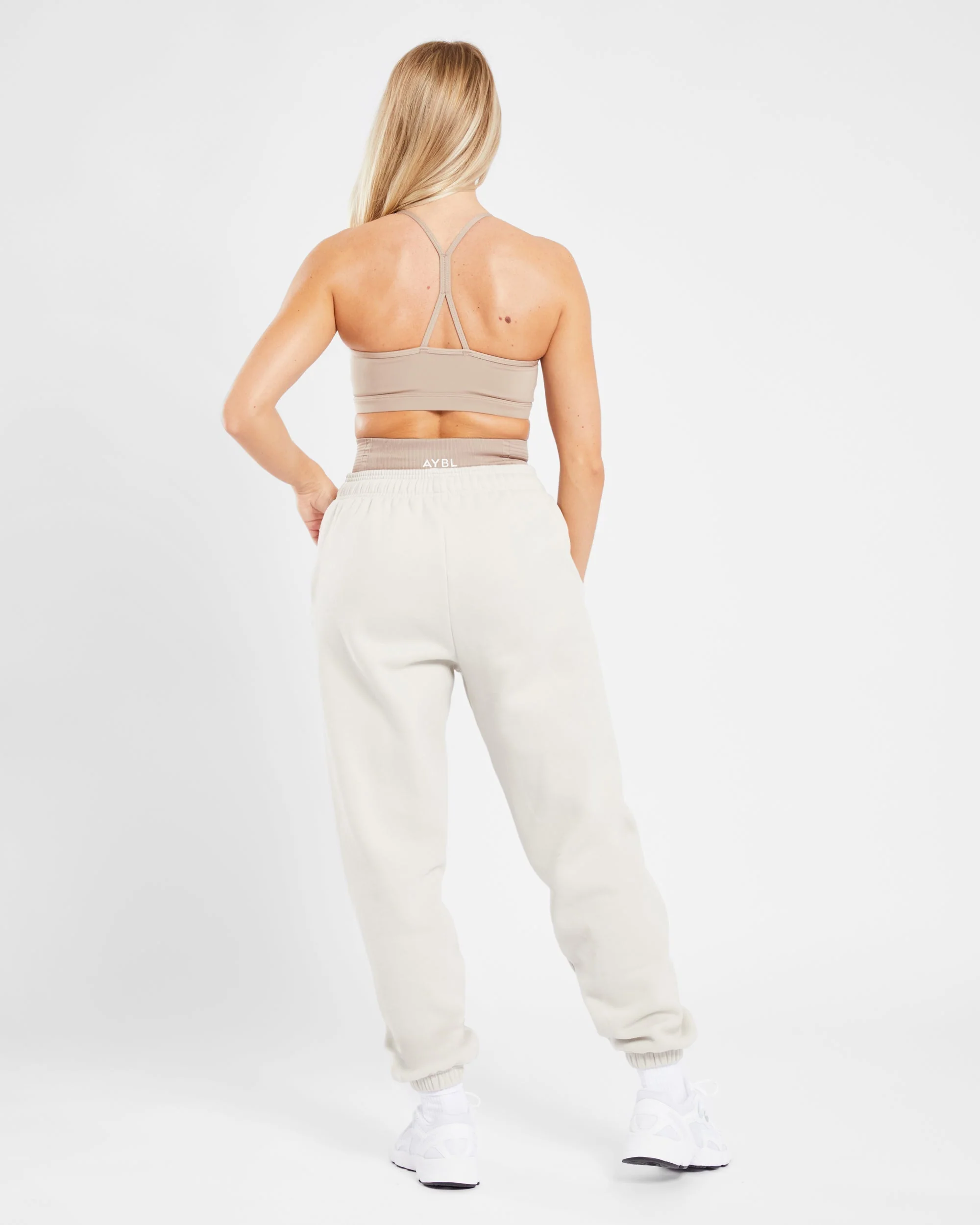 Varsity Oversized Joggers - Sand - Image 4