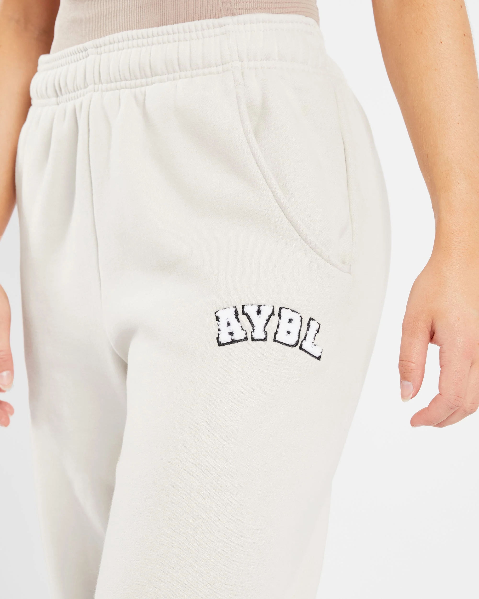 Varsity Oversized Joggers - Sand - Image 5
