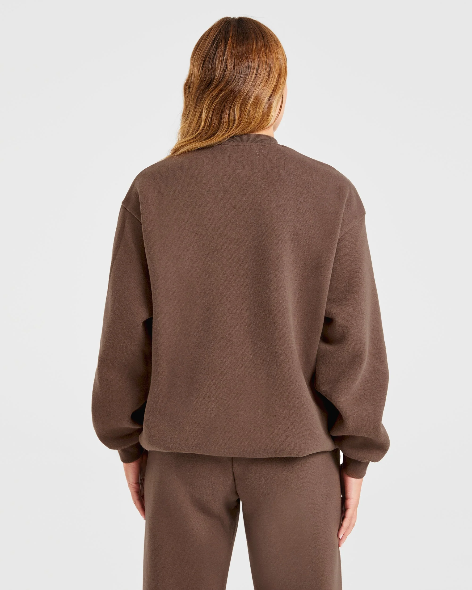 Varsity Oversized Sweatshirt - Brun - Image 2