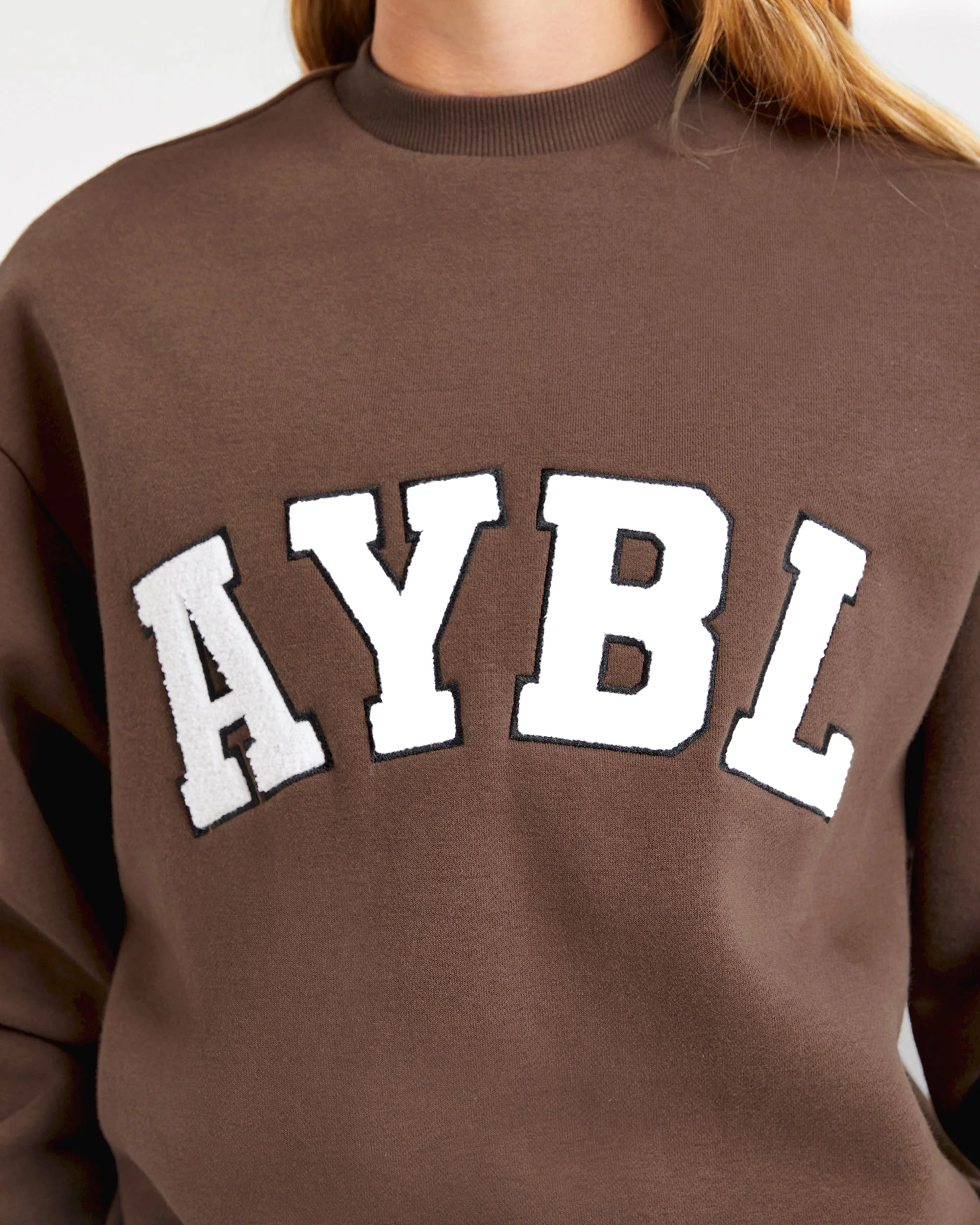 Varsity Oversized Sweatshirt - Brun - Image 5