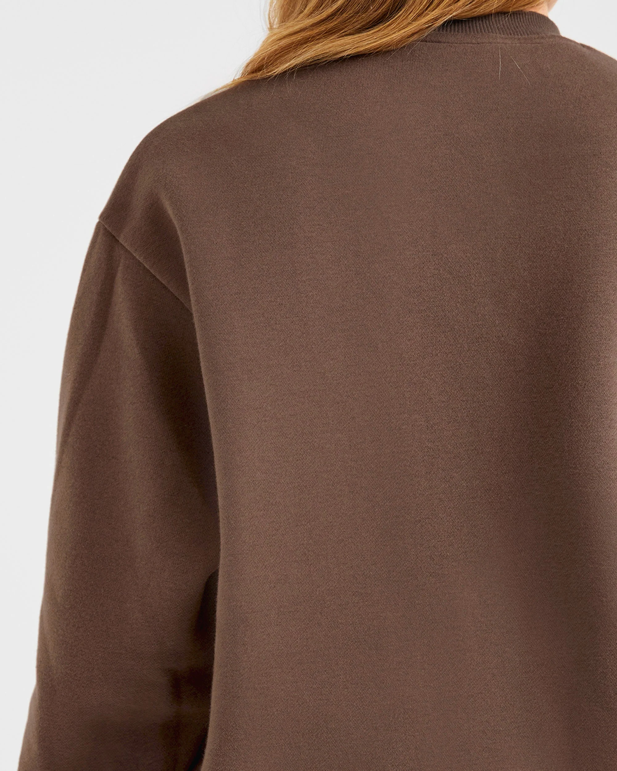 Varsity Oversized Sweatshirt - Brun - Image 6