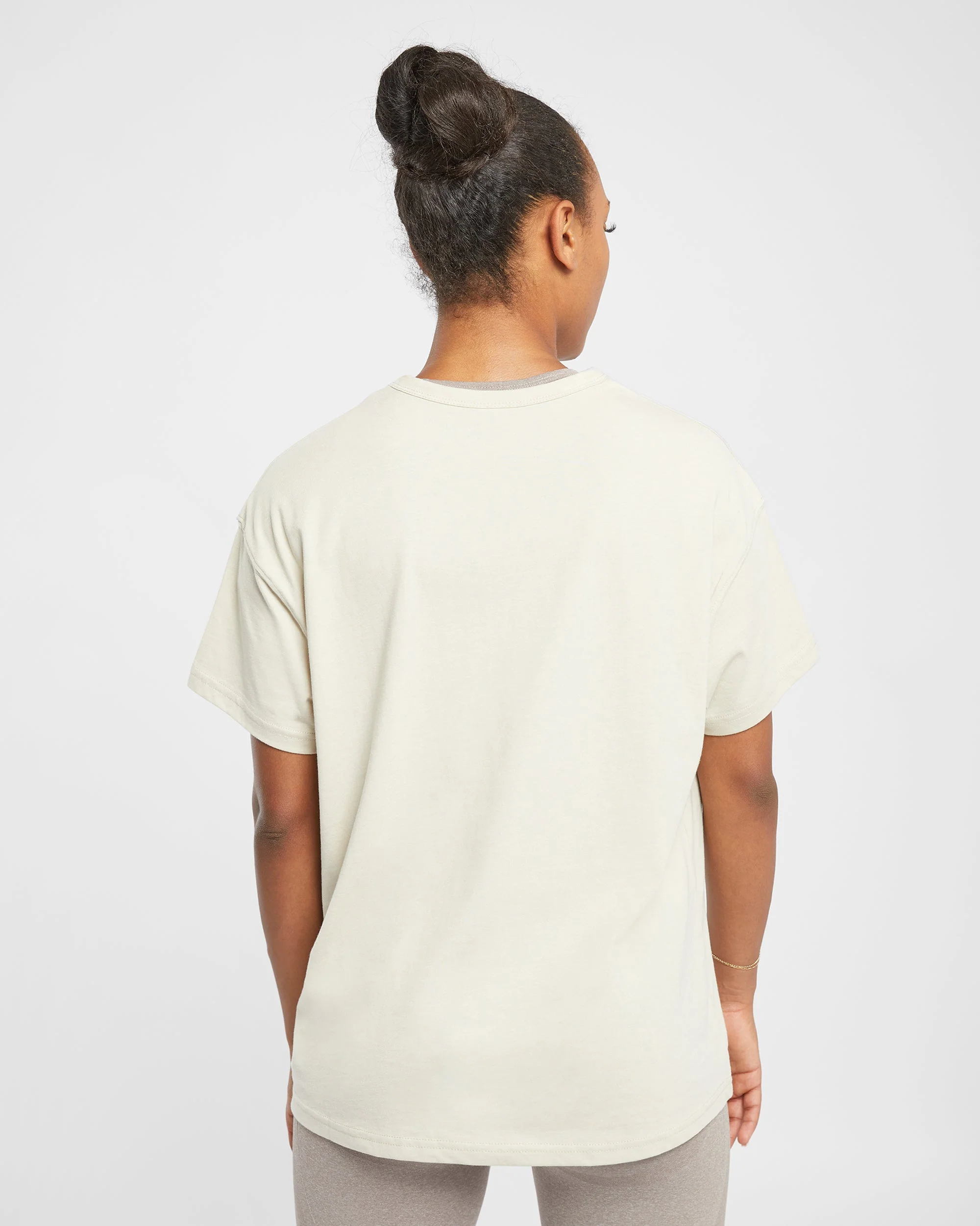 Varsity Oversized T Shirt - Beige - Image 10