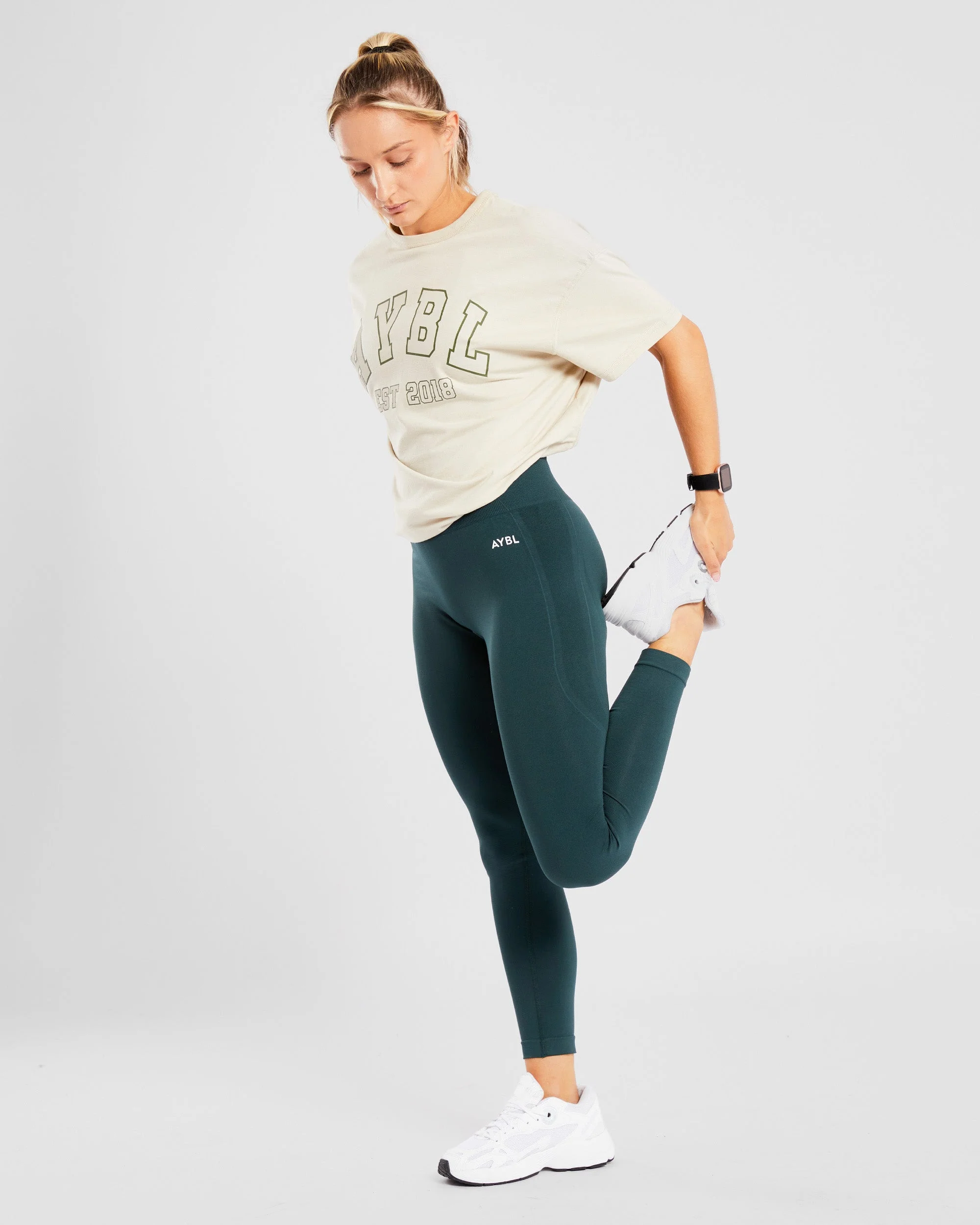 Varsity Oversized T Shirt - Beige / Khaki - Image 15