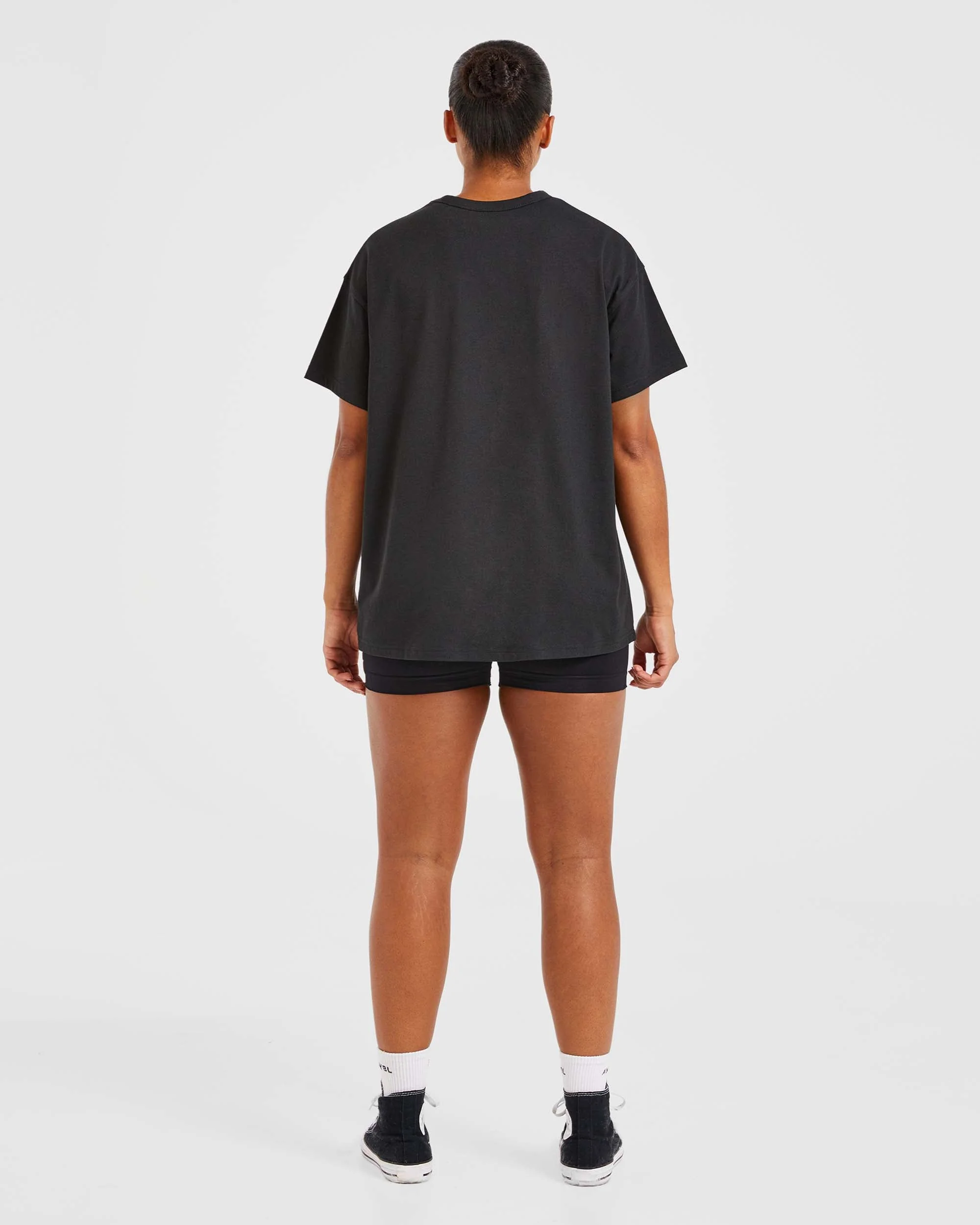 Varsity Oversized T Shirt - Noir - Image 4