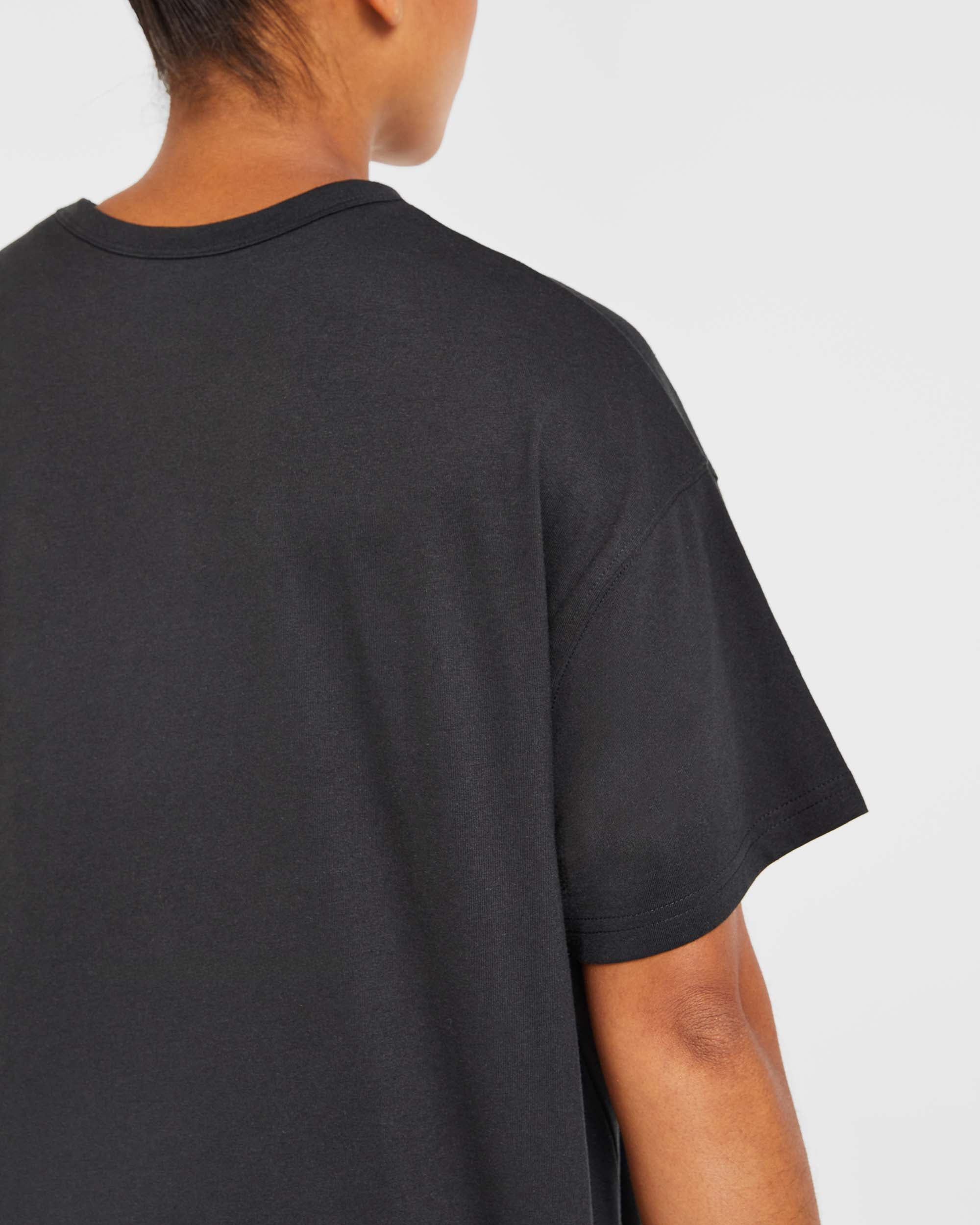 Varsity Oversized T Shirt - Noir/Bleu - Image 6