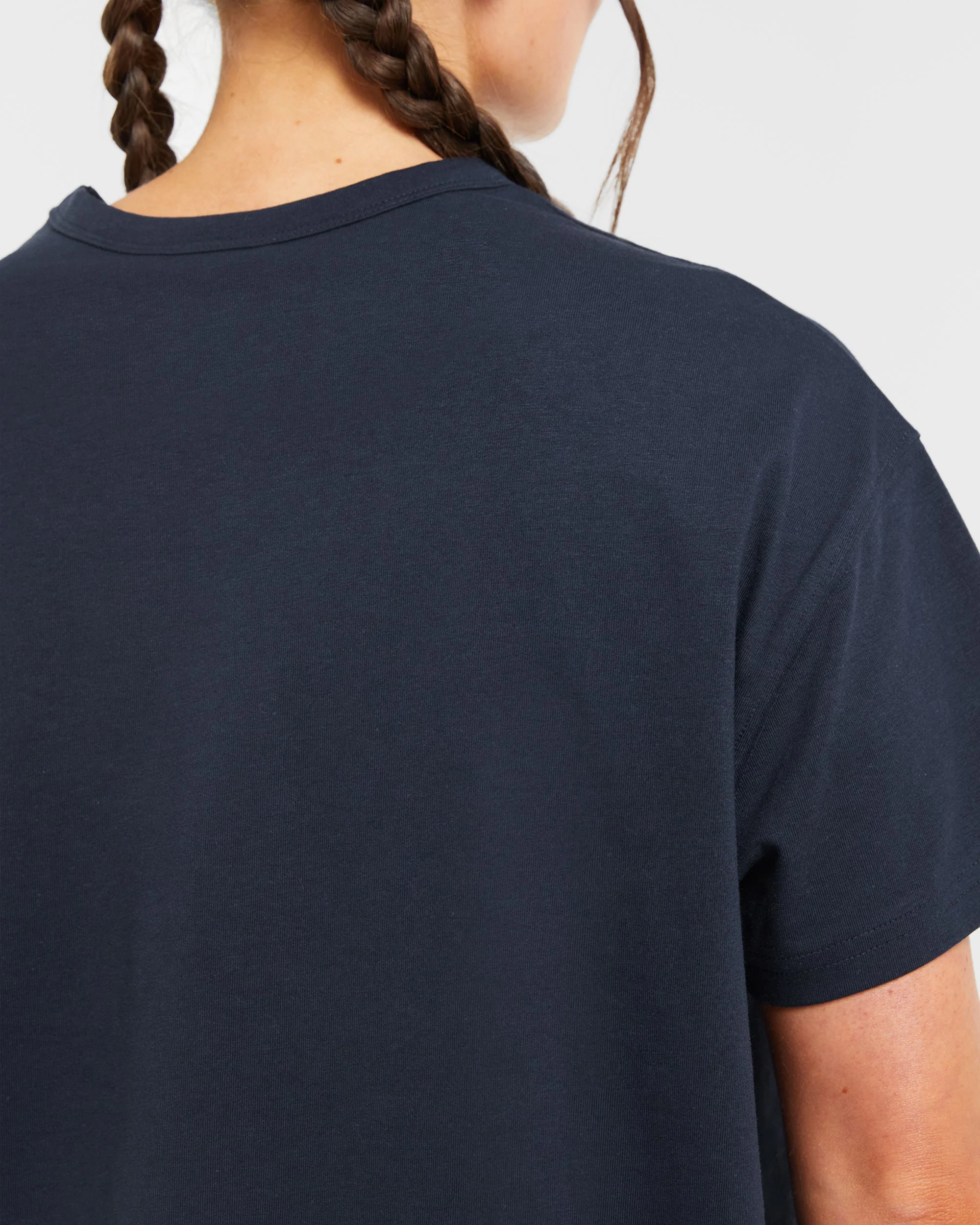 Varsity Oversized T Shirt - Navy - Image 6