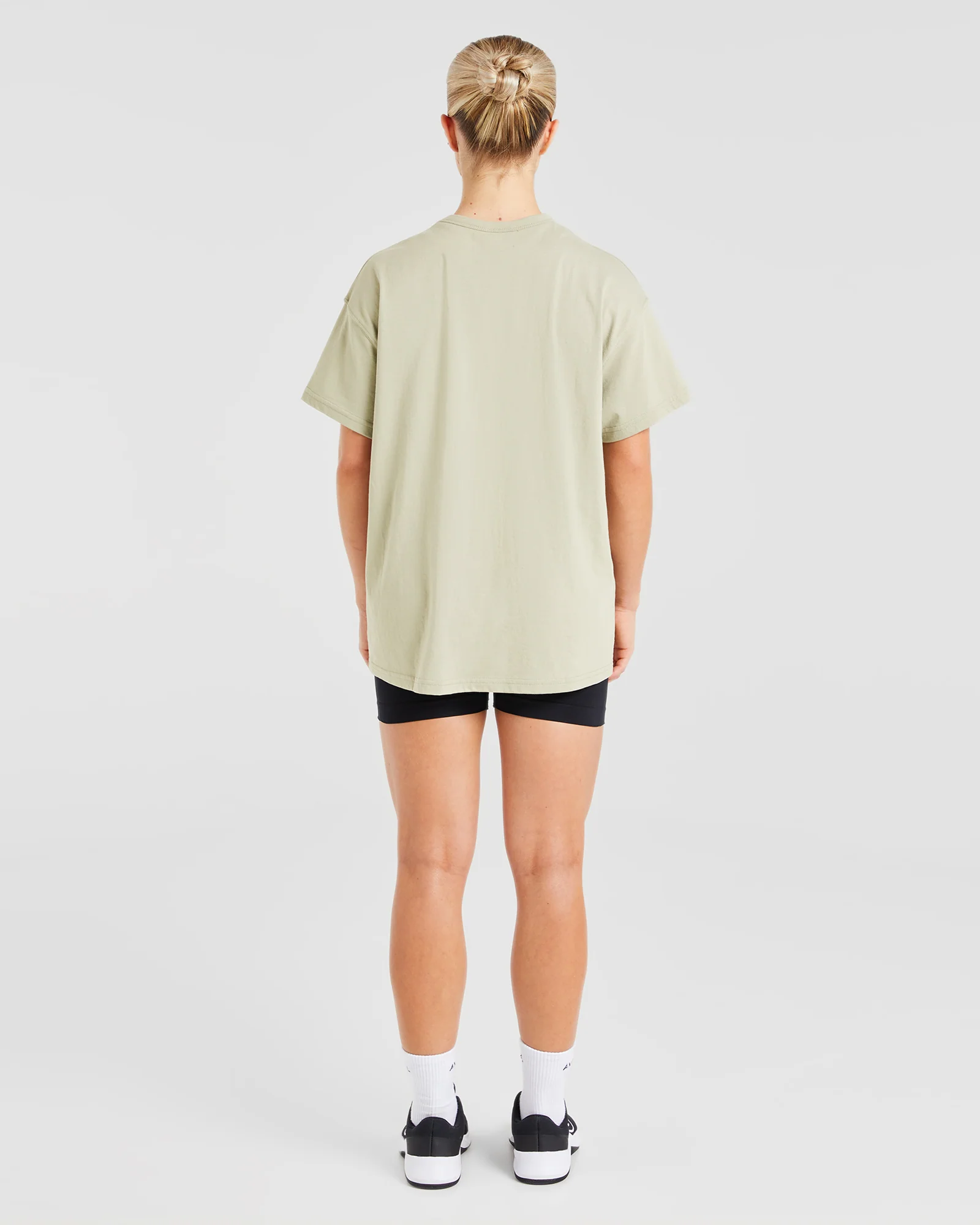 Varsity Oversized T Shirt - Olive Vert - Image 12