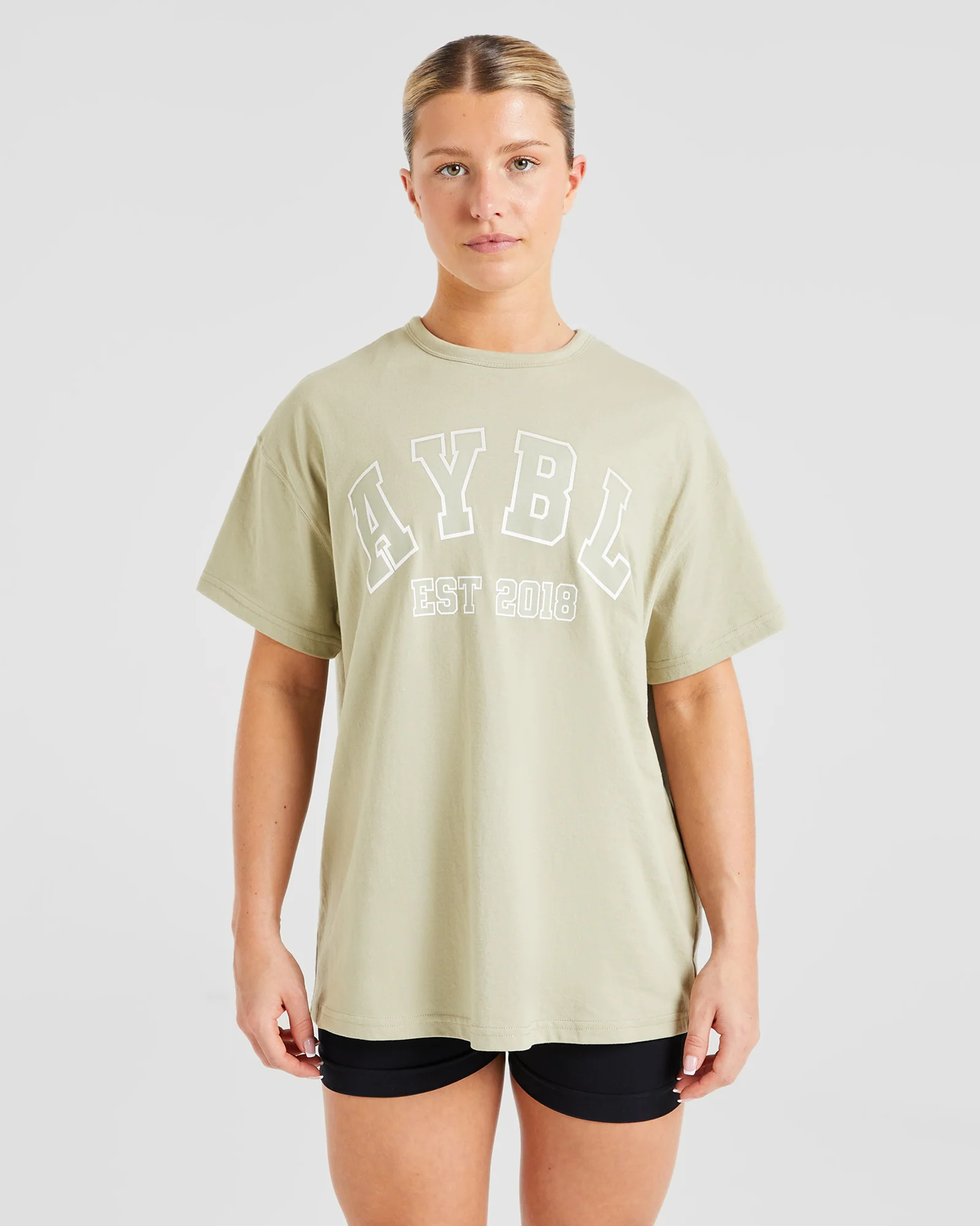 Varsity Oversized T Shirt - Olive Vert - Image 9