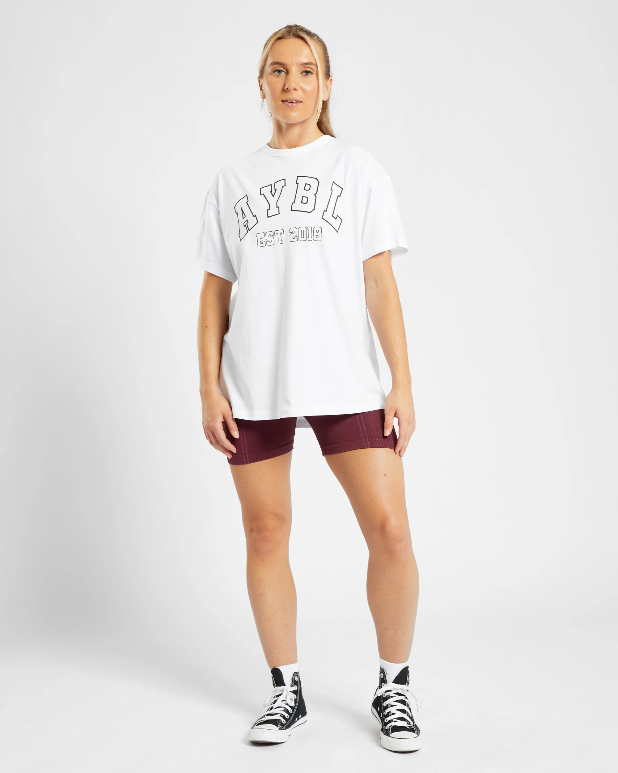 Varsity Oversized T Shirt - Blanc - Image 11