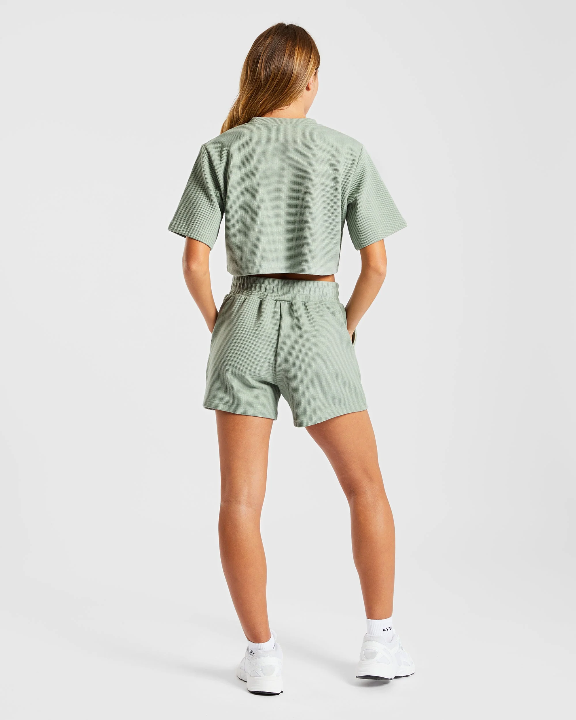 Waffle Shorts - Sage Vert - Image 4