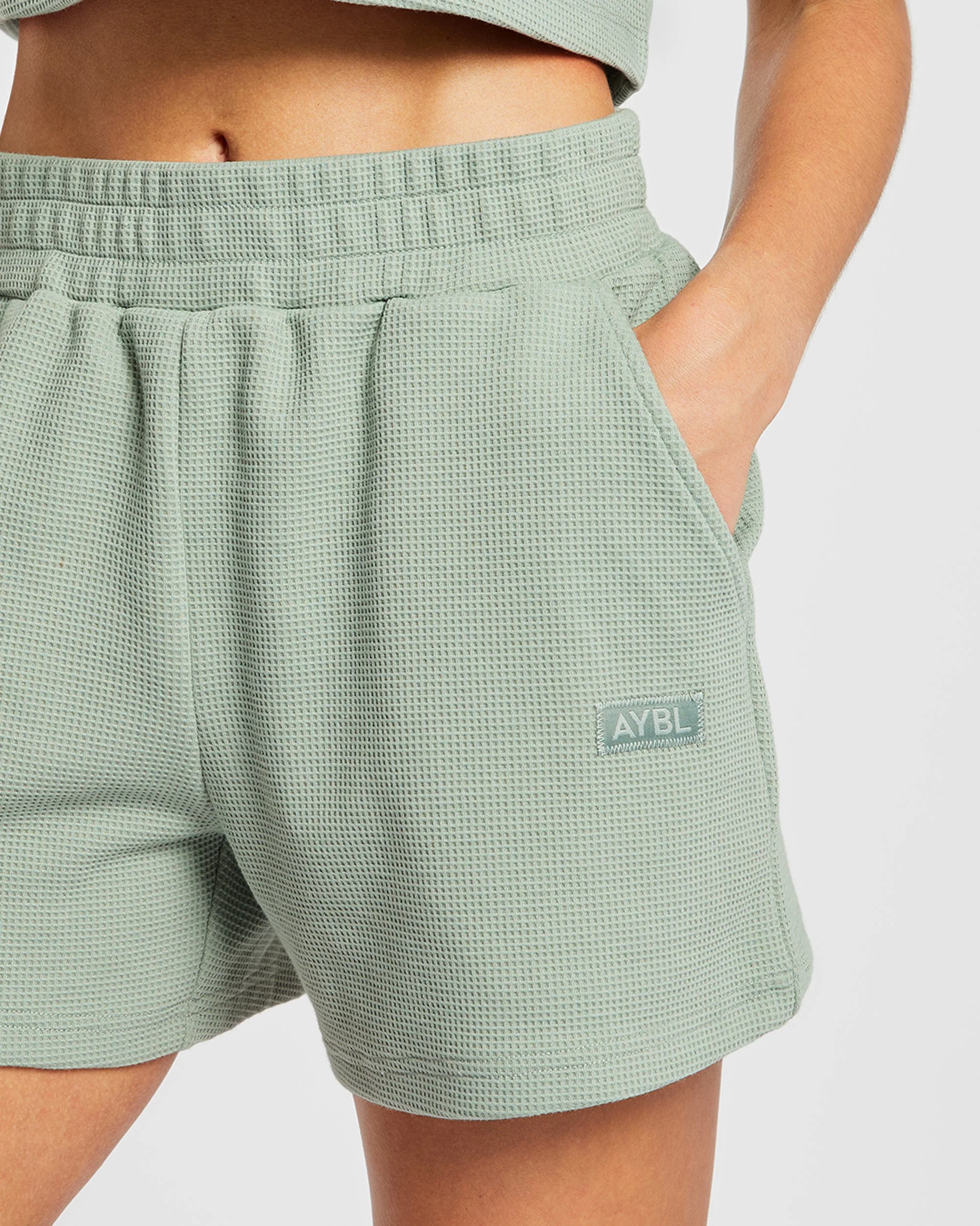 Waffle Shorts - Sage Vert - Image 5