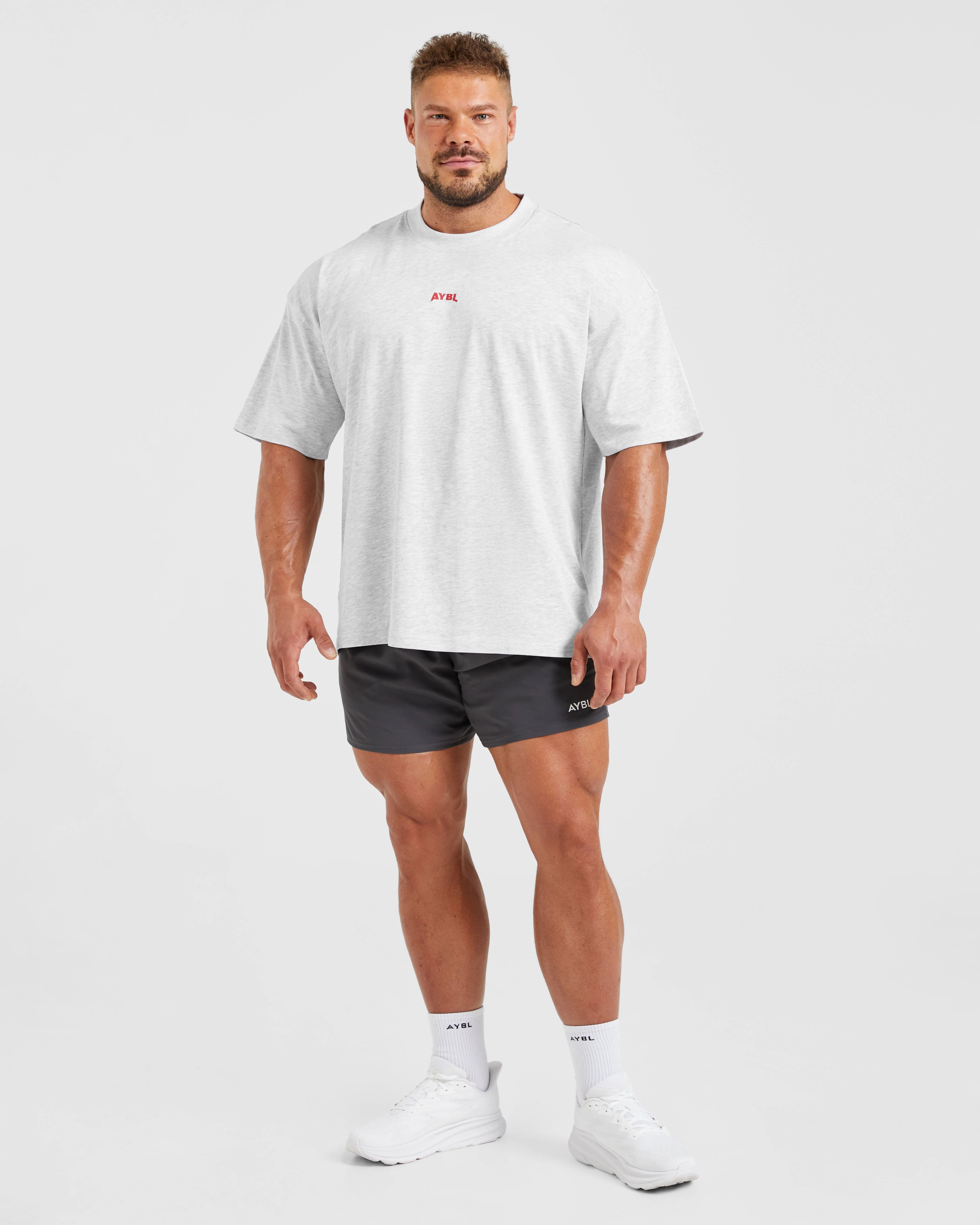 Wesley Vissers X Beyond Limits Oversized T Shirt - Gris Marl - Image 3