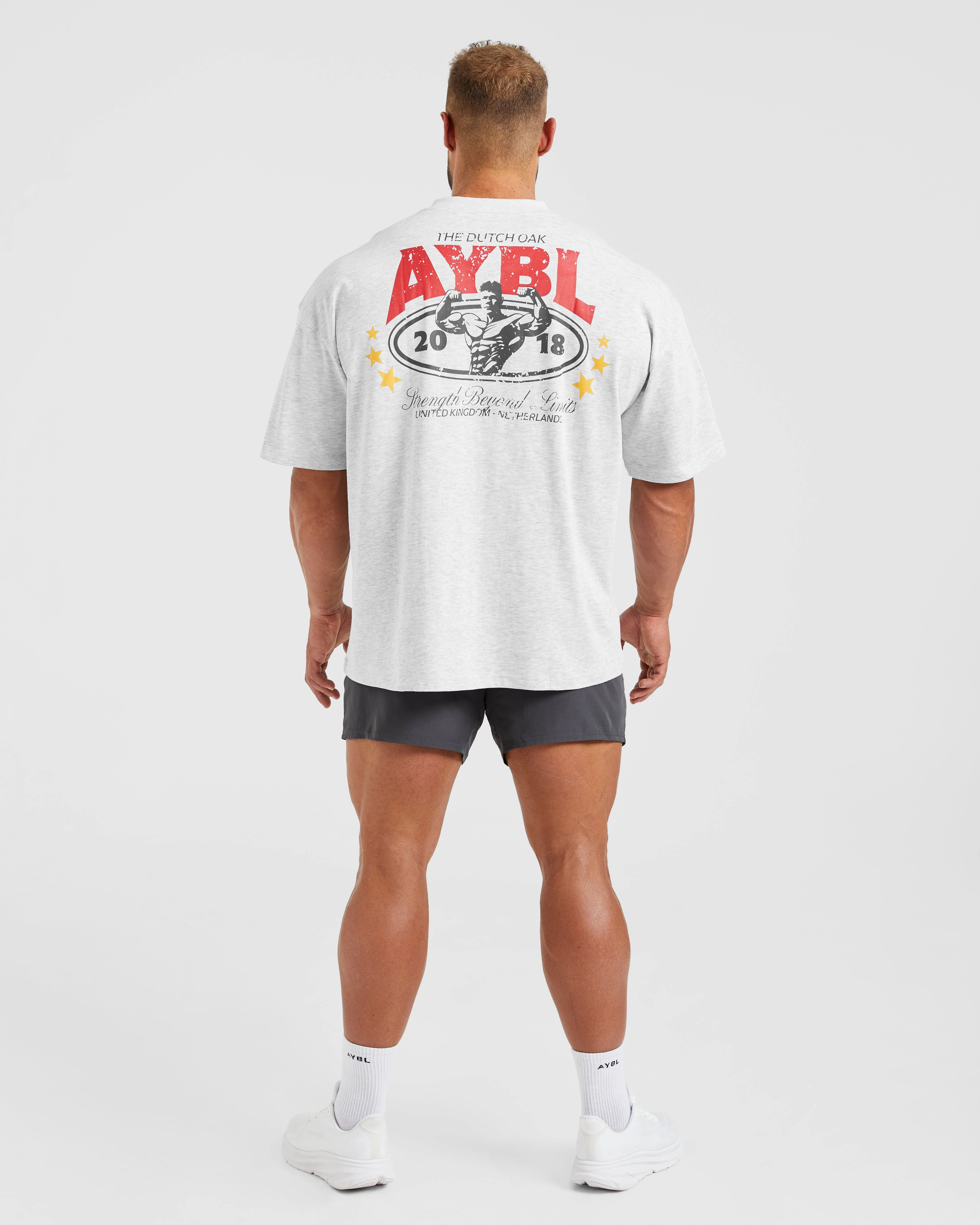 Wesley Vissers X Beyond Limits Oversized T Shirt - Gris Marl - Image 4